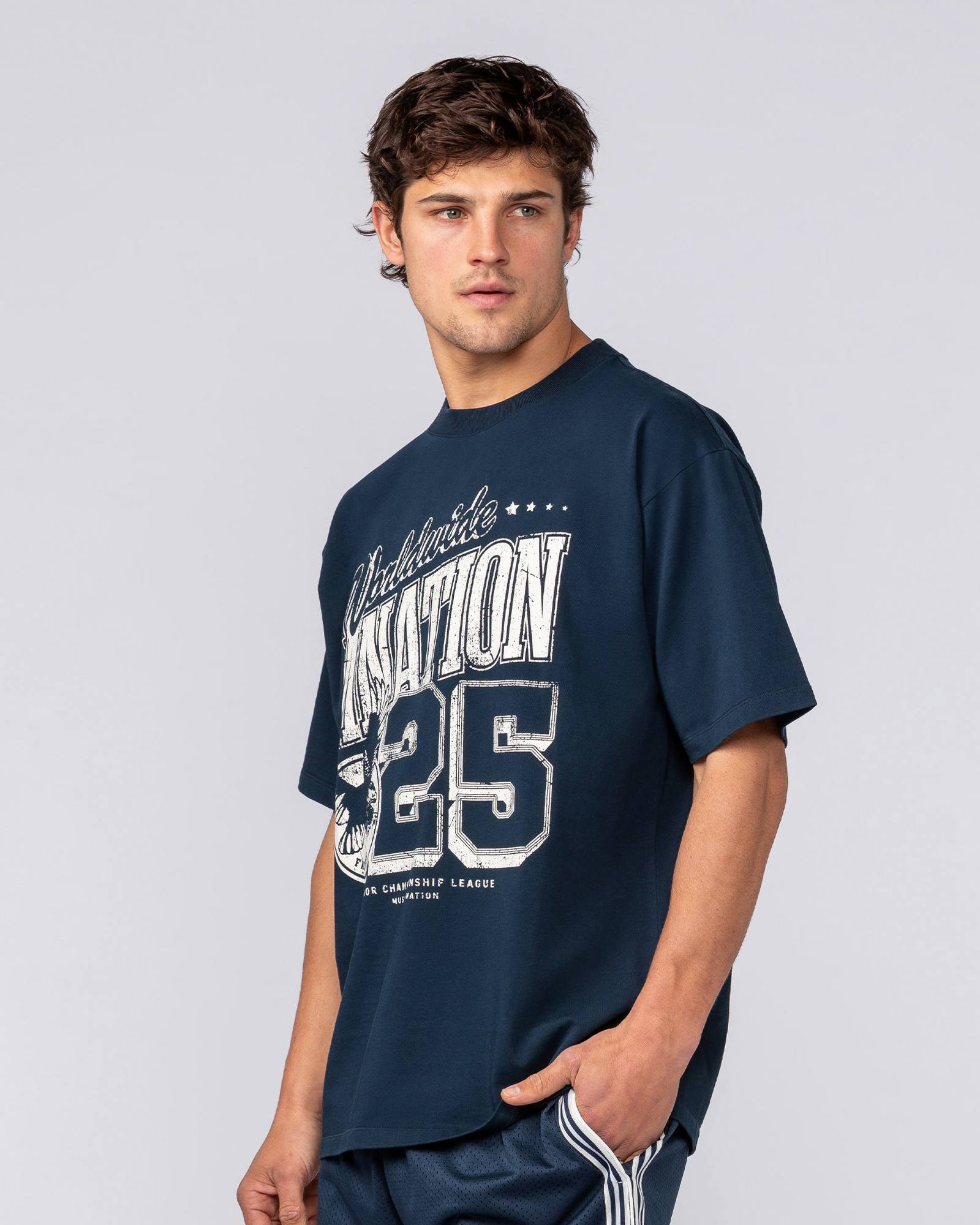 Falcon Regular Fit Tee - Navy