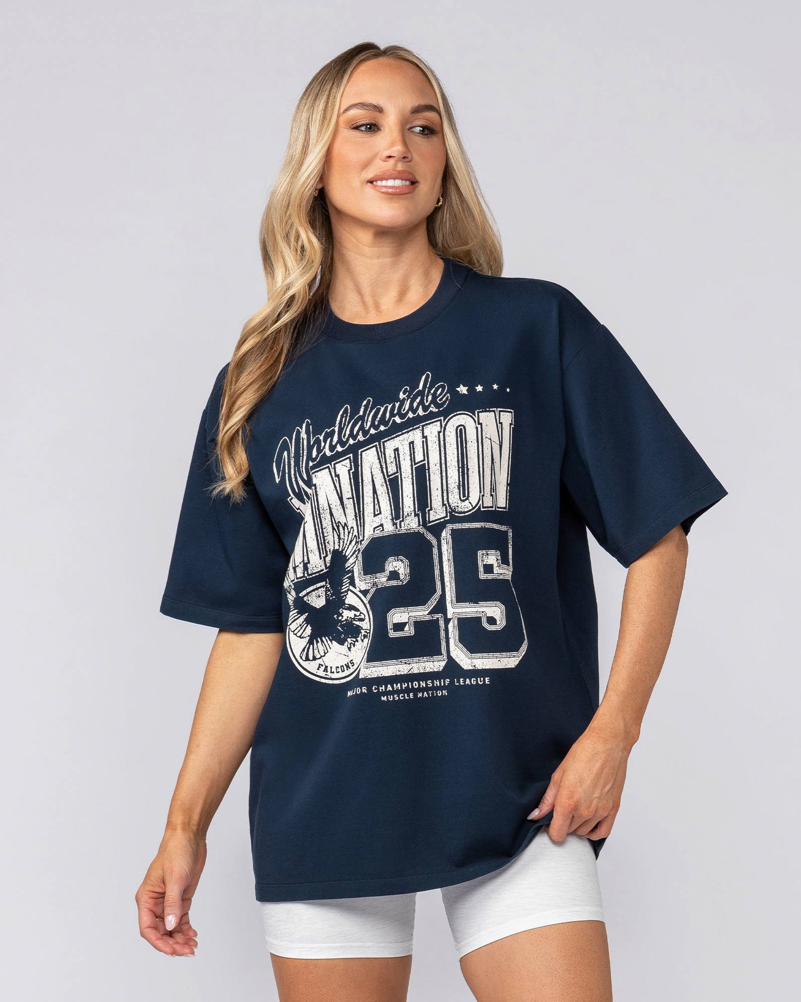 Falcon Regular Fit Tee - Navy