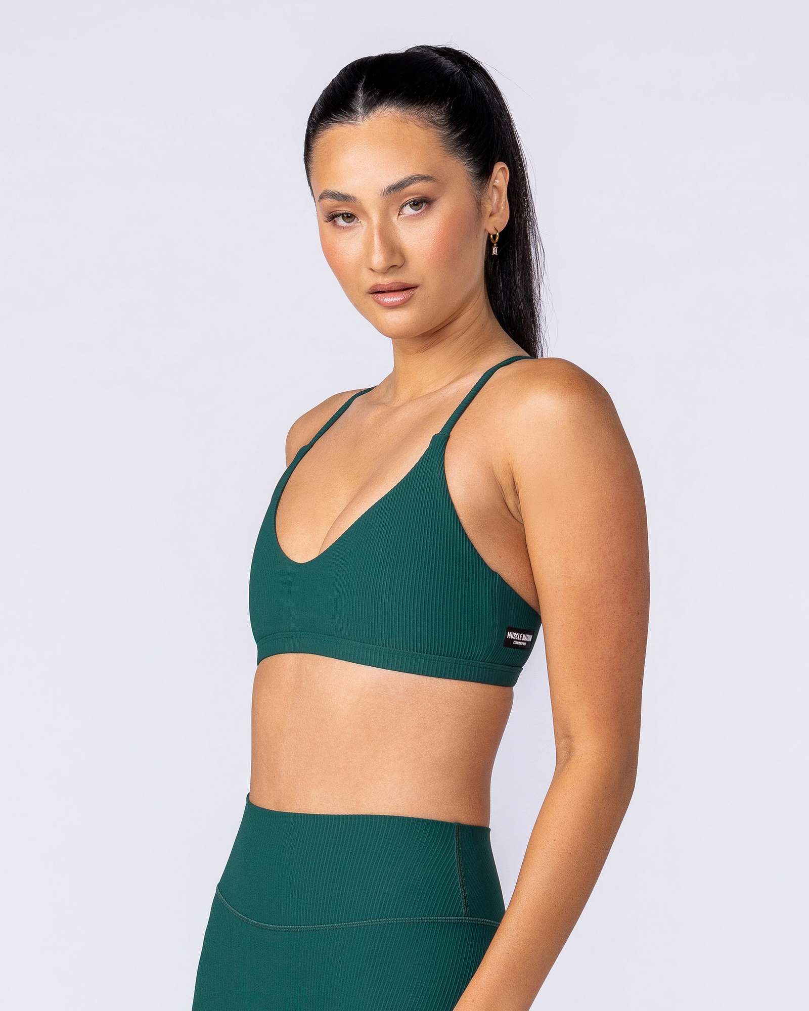 Fantasy Rib Bralette - Evergreen