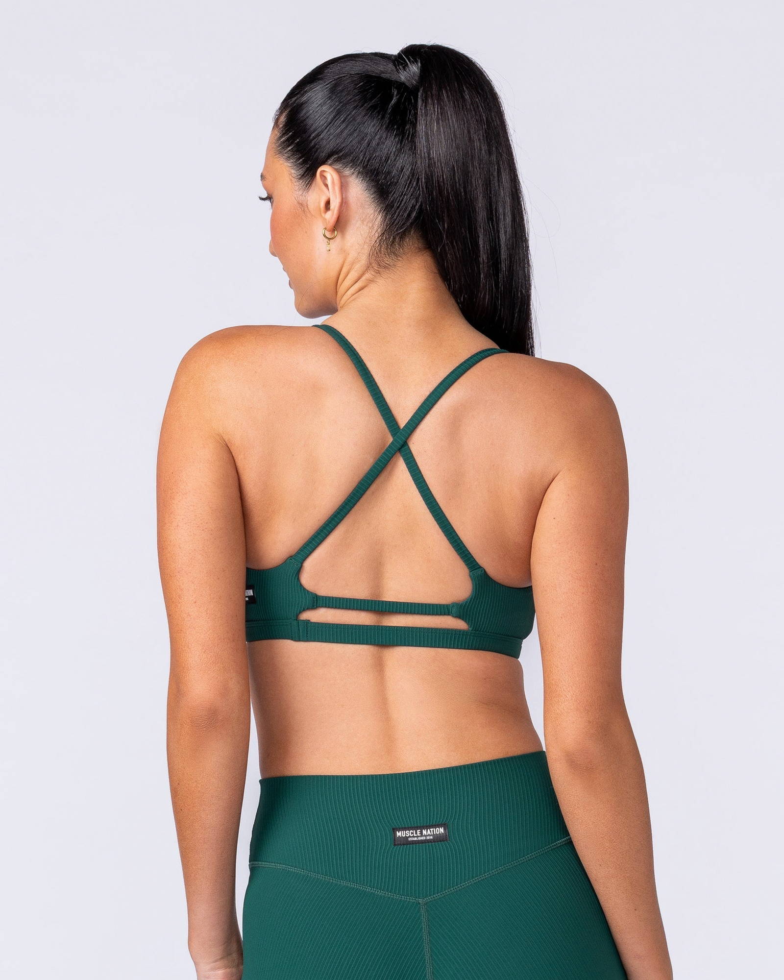 Fantasy Rib Bralette - Evergreen