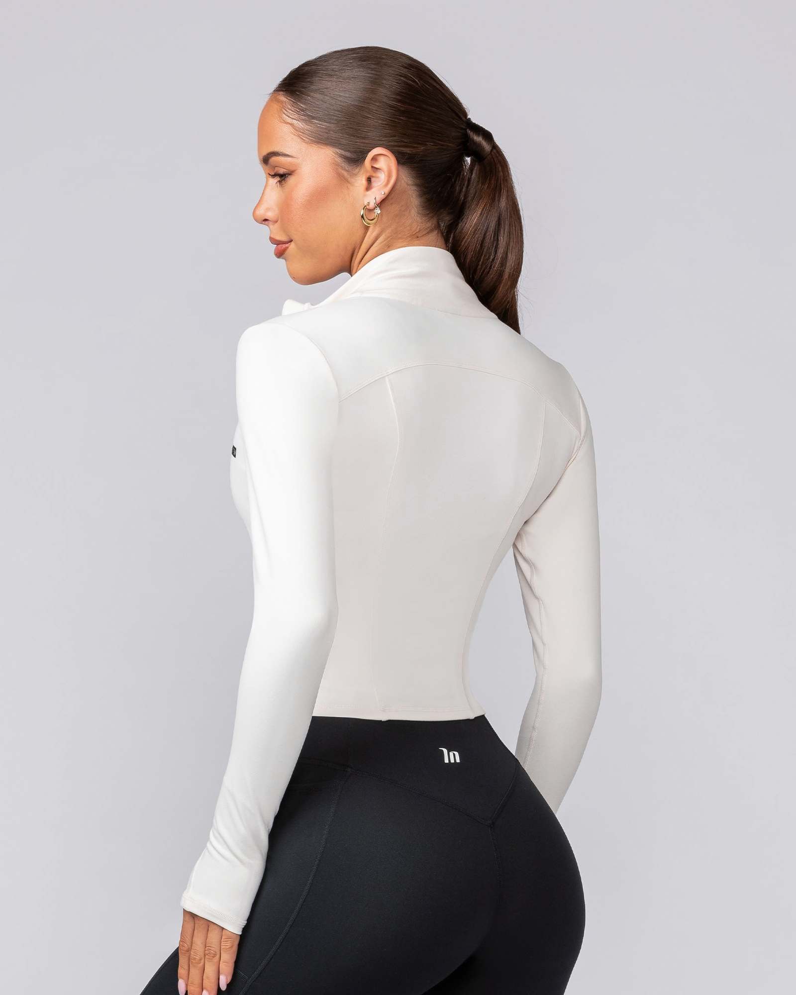 Favourite Cropped Zip Through - Whipped Cream