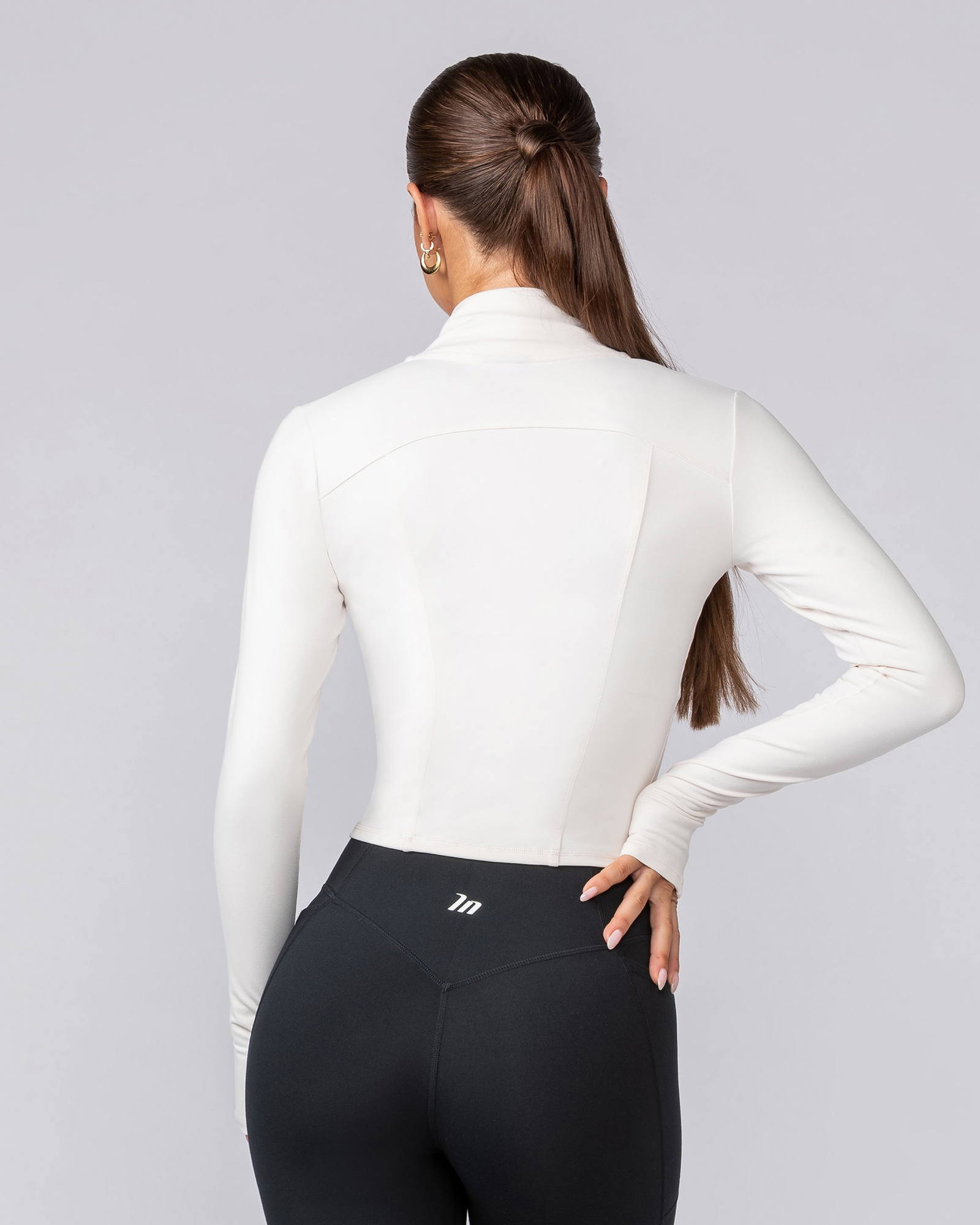 Favourite Cropped Zip Through - Whipped Cream