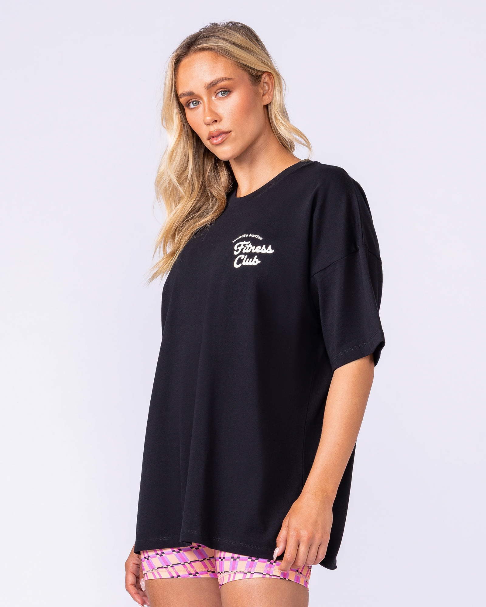 Fizz Oversized Tee - Black