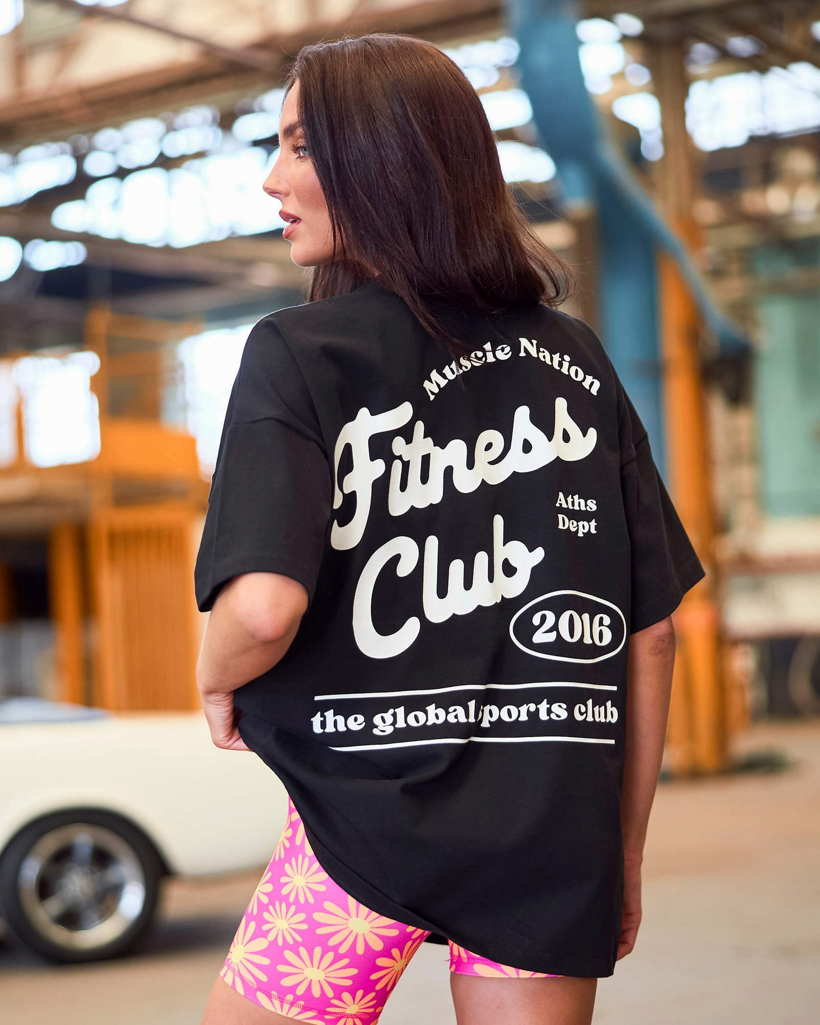 Fizz Oversized Tee - Black