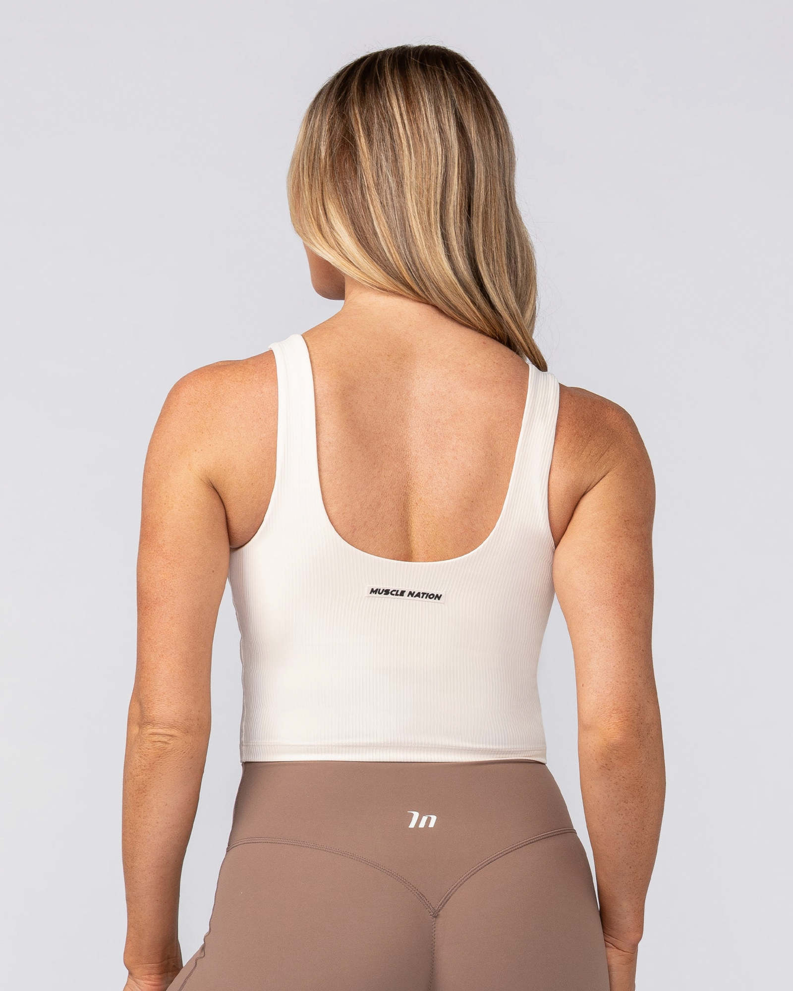 Flirt Bra Tank - Travertine