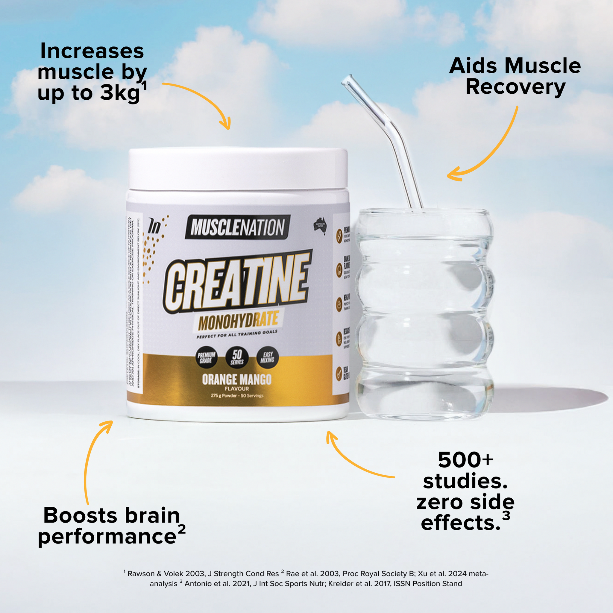 CREATINE MONOHYDRATE - Orange Mango - 50 serves