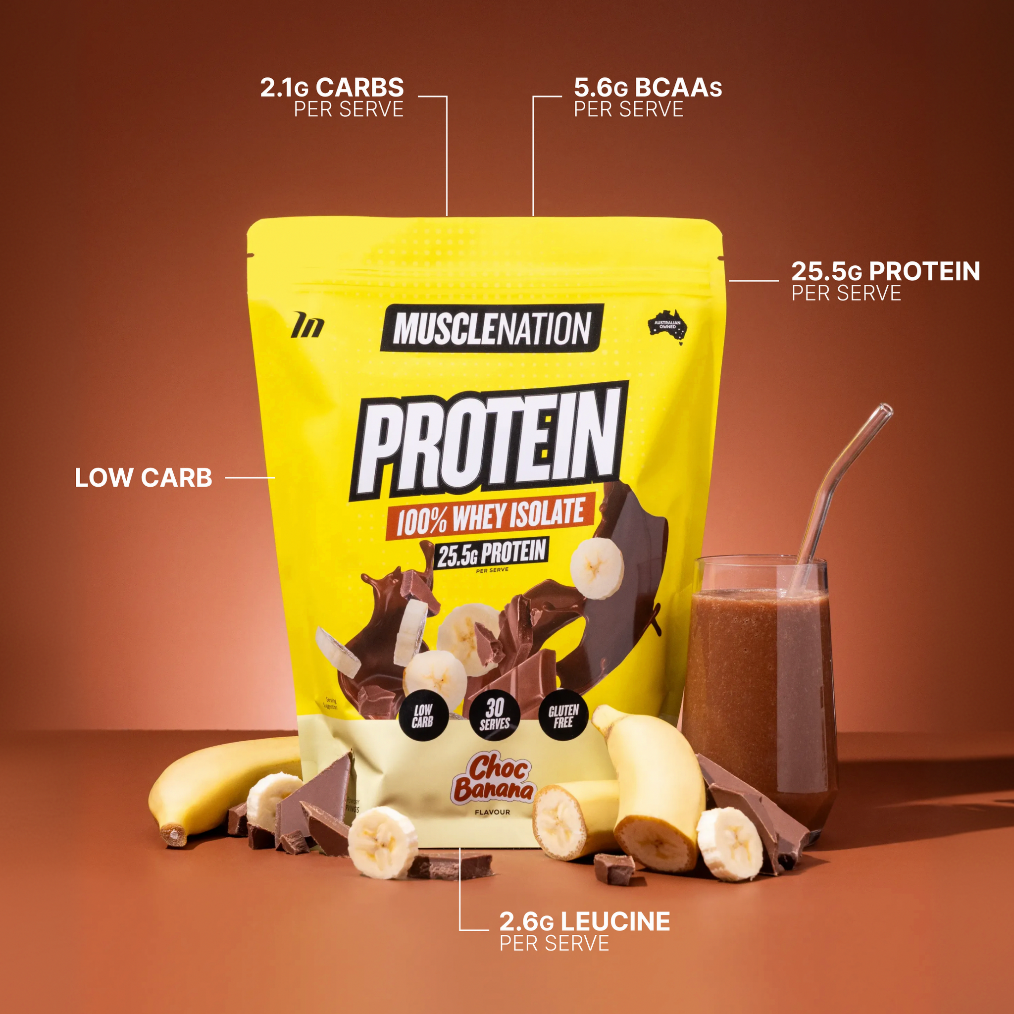 WHEY Protein Isolate - Choc Banana - 30 serves