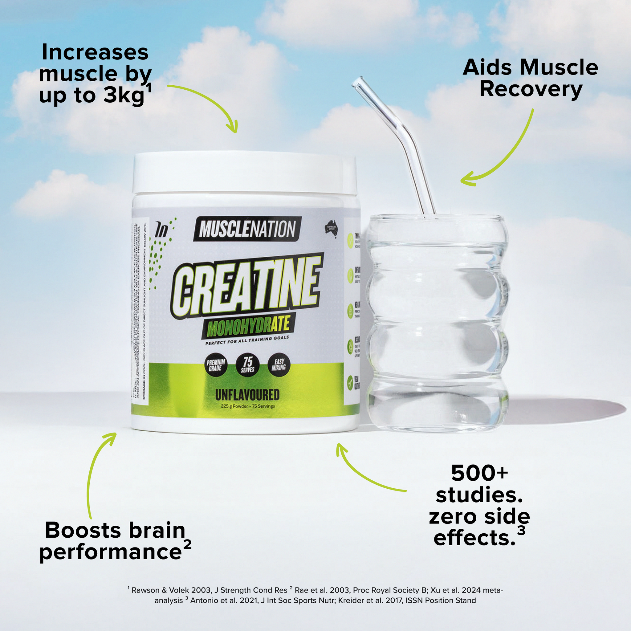 CREATINE MONOHYDRATE - Unflavoured 1kg