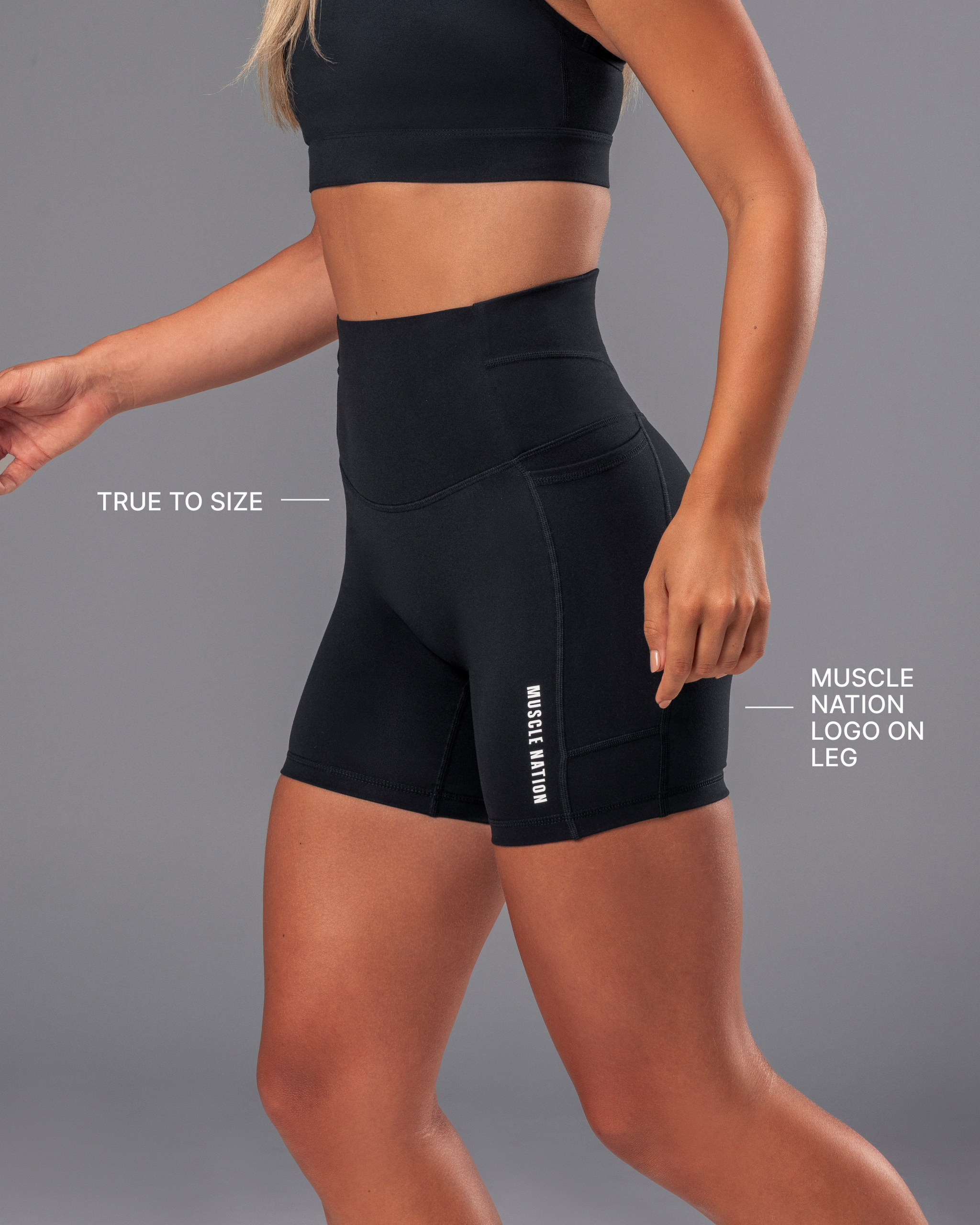 Unrivalled Everyday Pocket Bike Shorts - Black