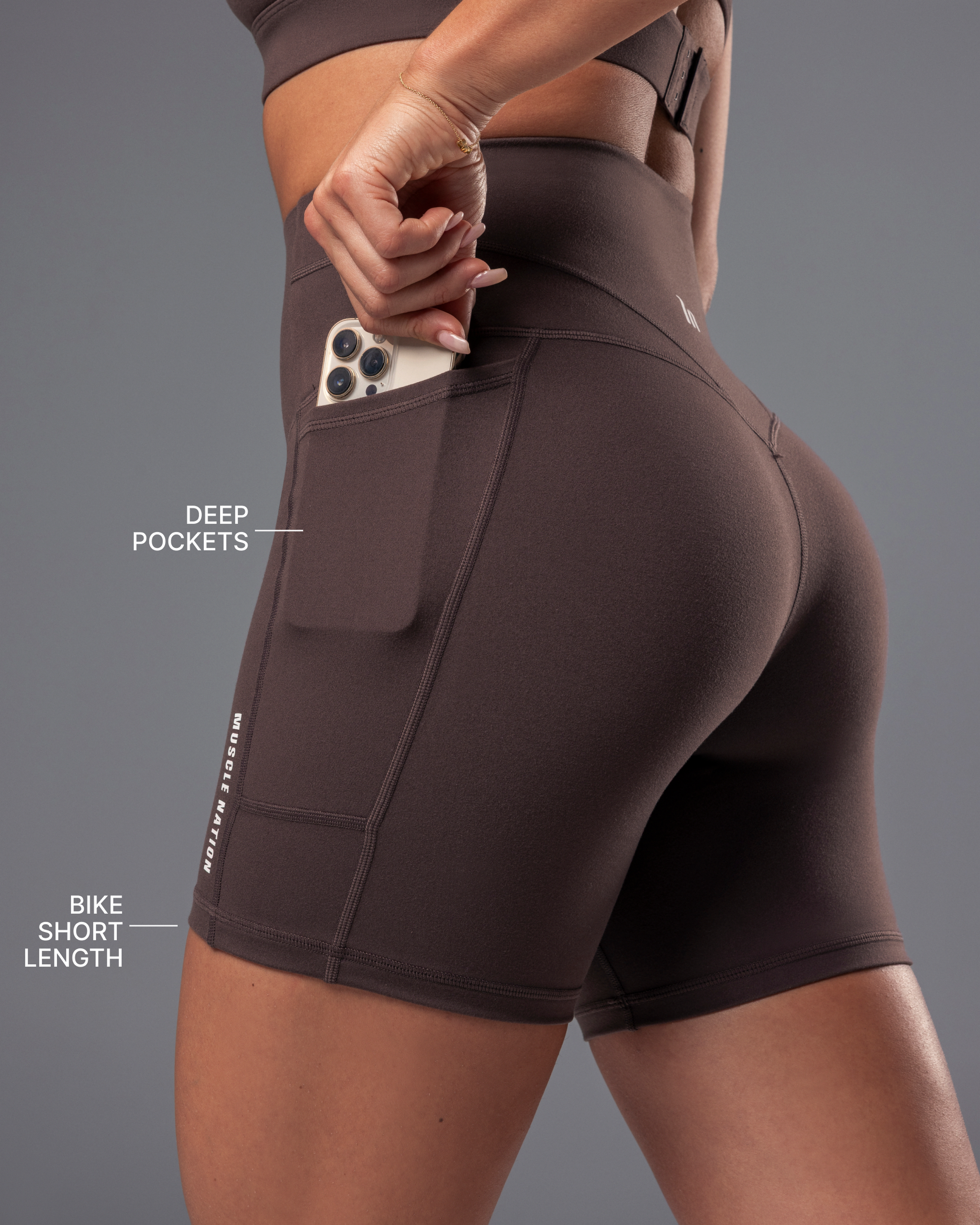 Unrivalled Everyday Pocket Bike Shorts - Cola