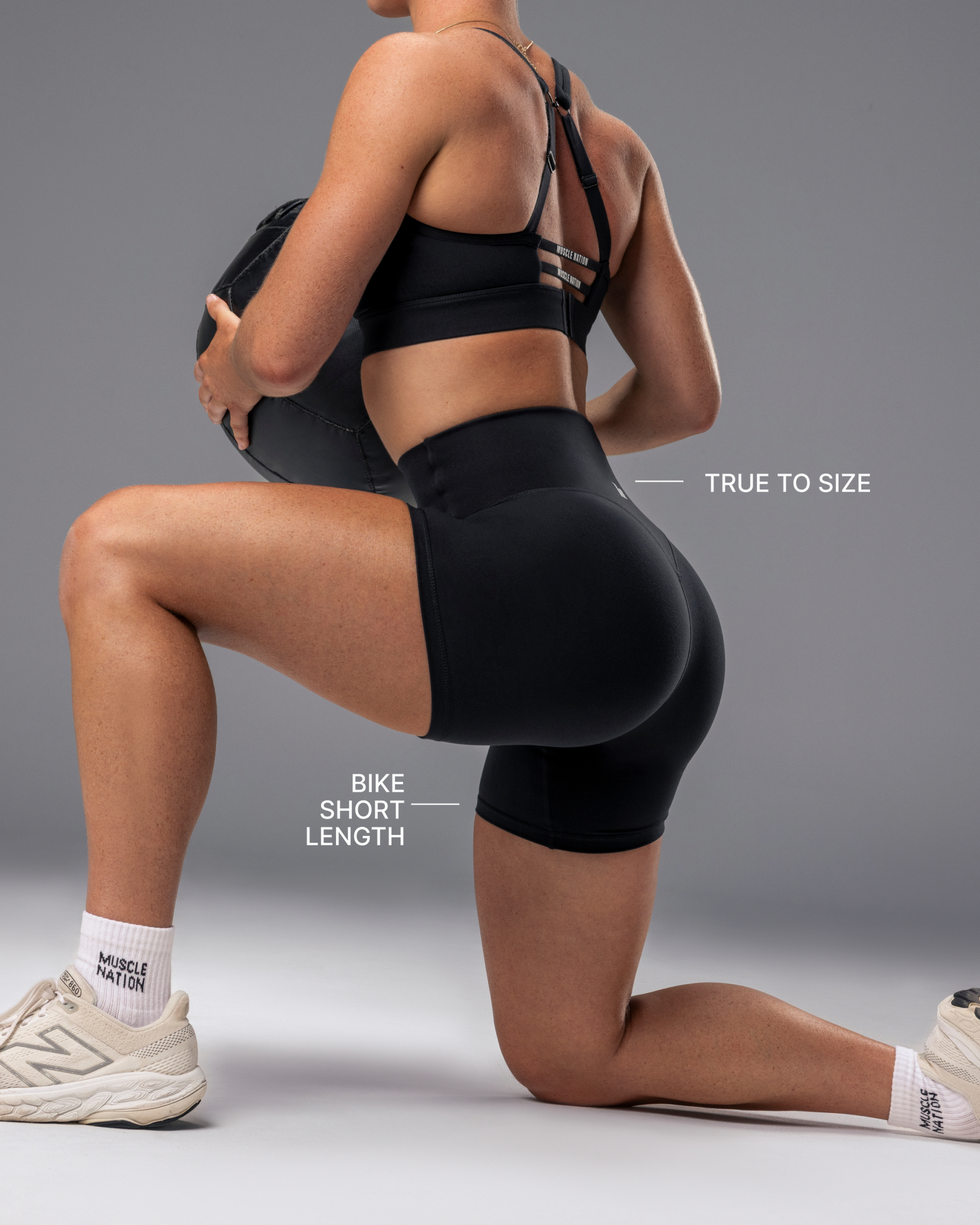 Unrivalled Bare Bike Shorts - Black