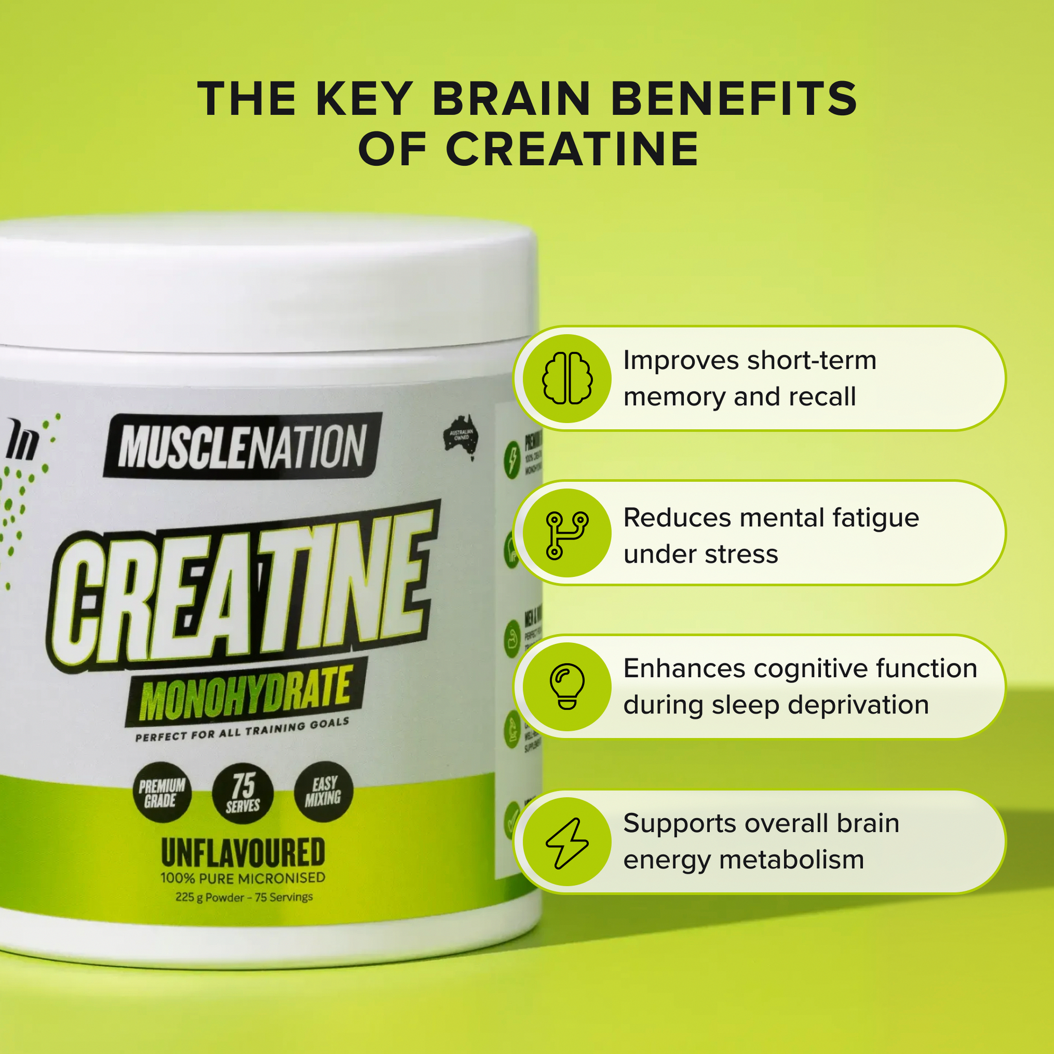CREATINE MONOHYDRATE - Unflavoured 1kg