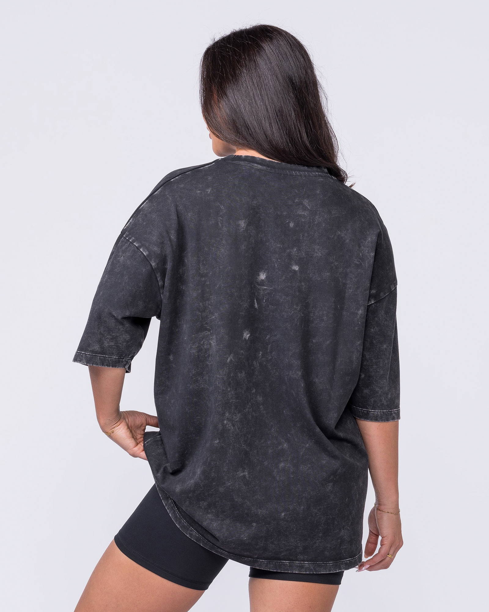 Full Throttle Oversized Vintage Tee - Washed Black