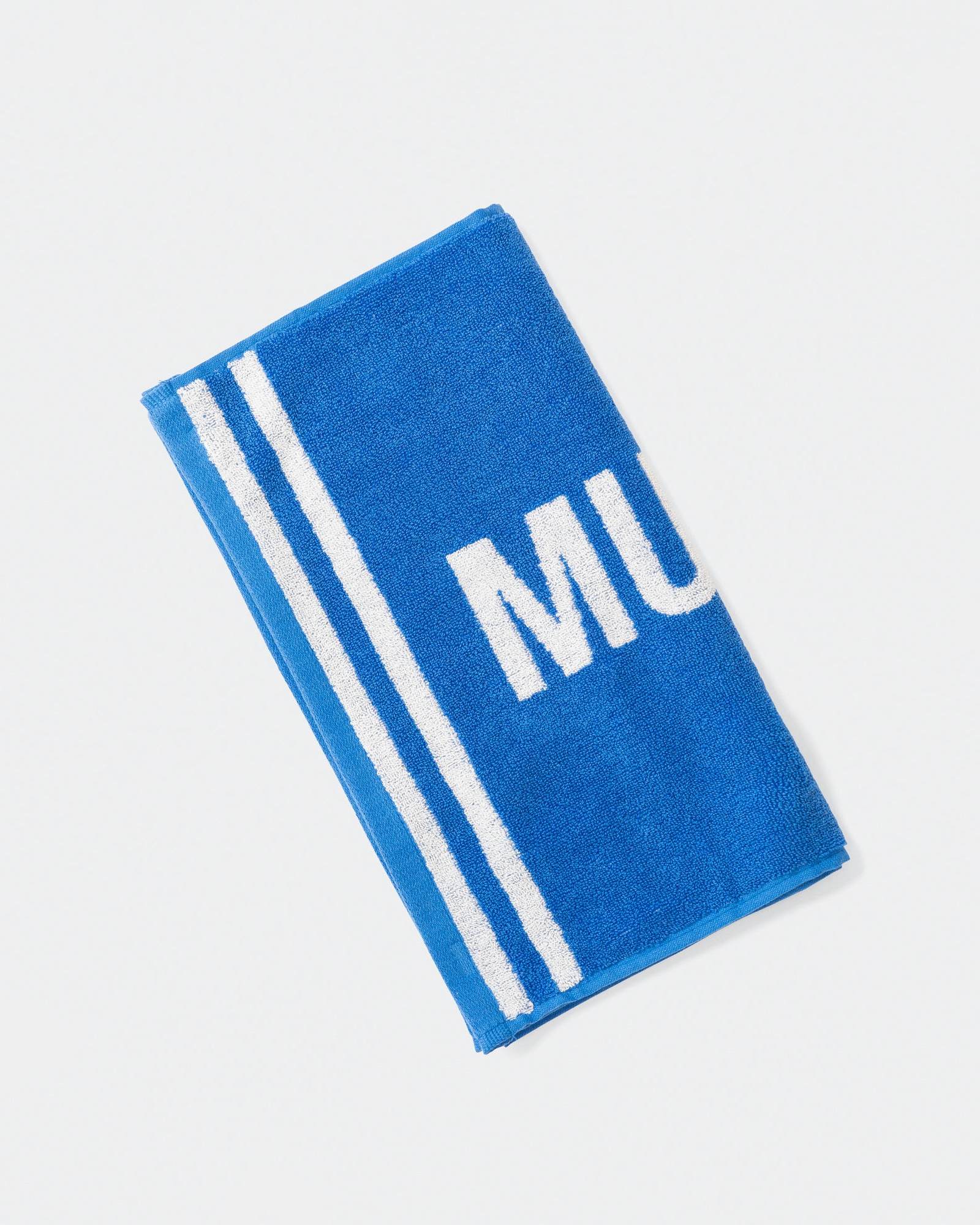 Sweat Towel - Azure Blue/White