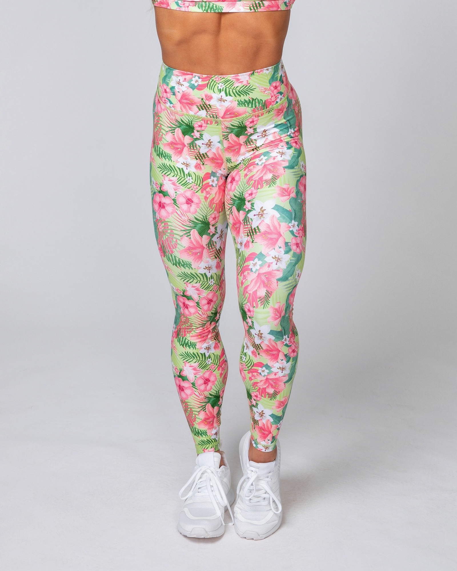 HBxMN Sweetheart Ankle Length Leggings - Tropical Floral