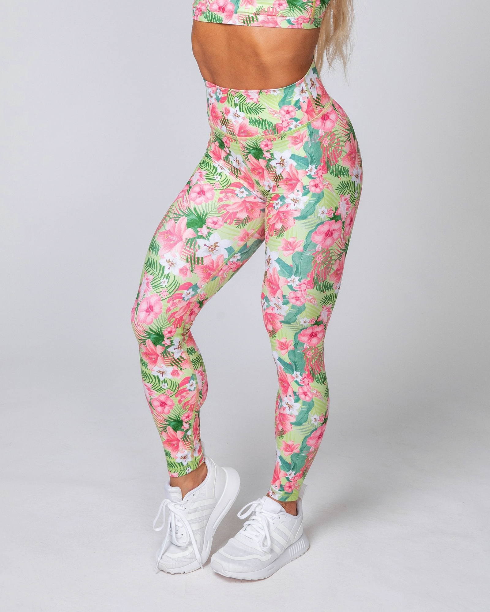 HBxMN Sweetheart Ankle Length Leggings - Tropical Floral