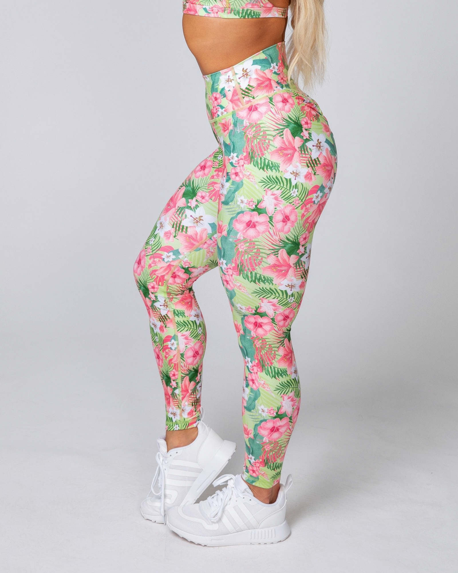 HBxMN Sweetheart Ankle Length Leggings - Tropical Floral