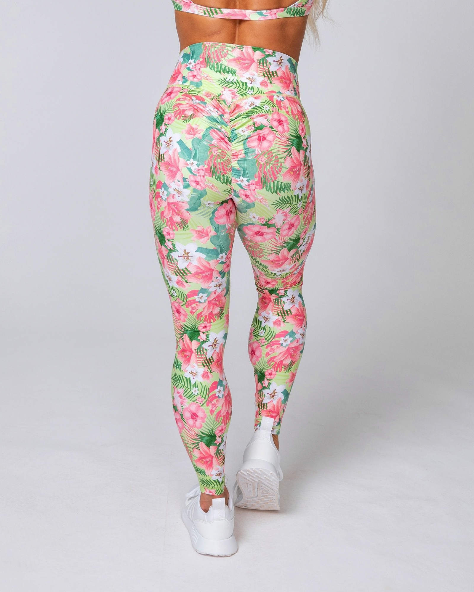 HBxMN Sweetheart Ankle Length Leggings - Tropical Floral