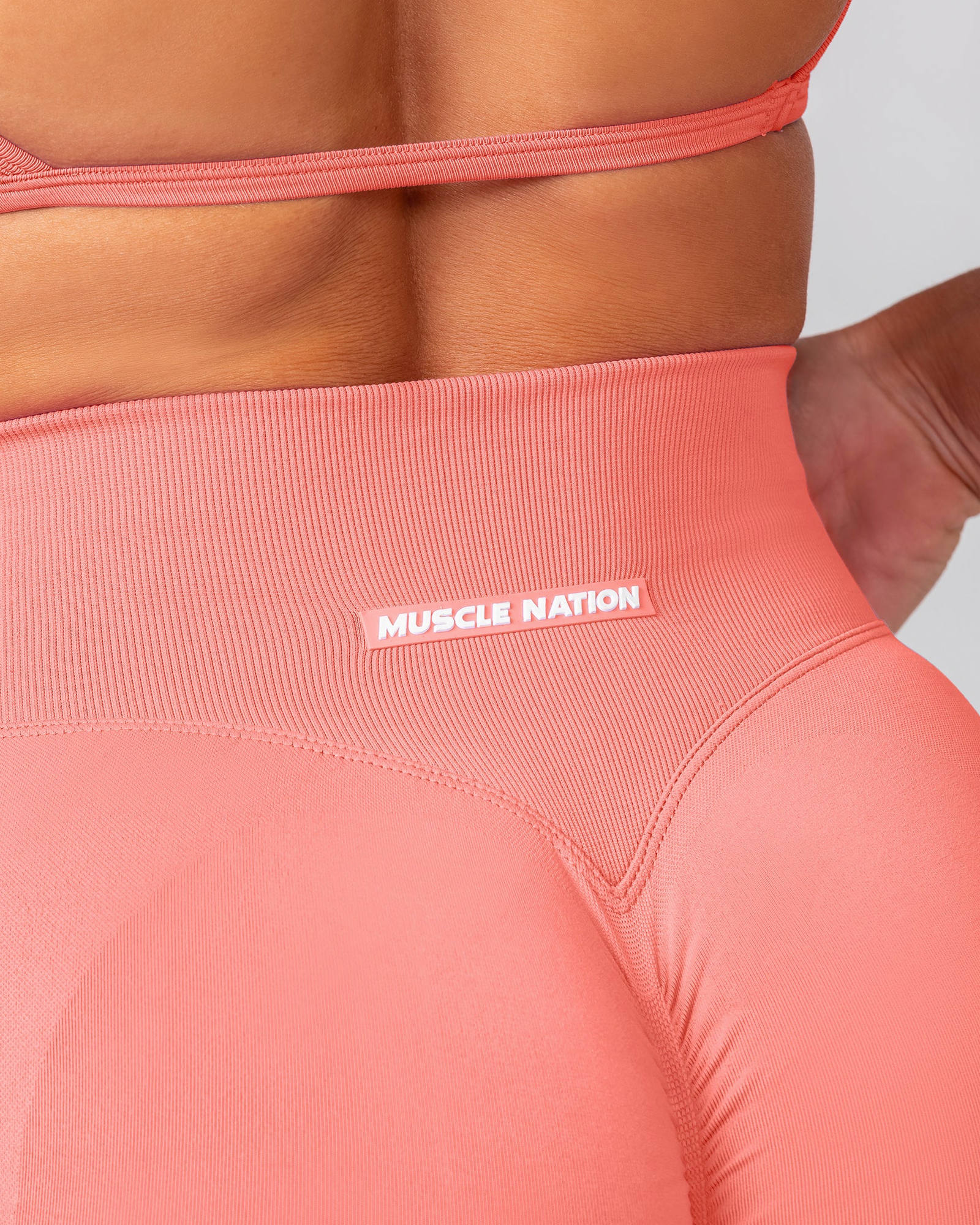 Sculpt Seamless Midway Shorts - Peach Tea