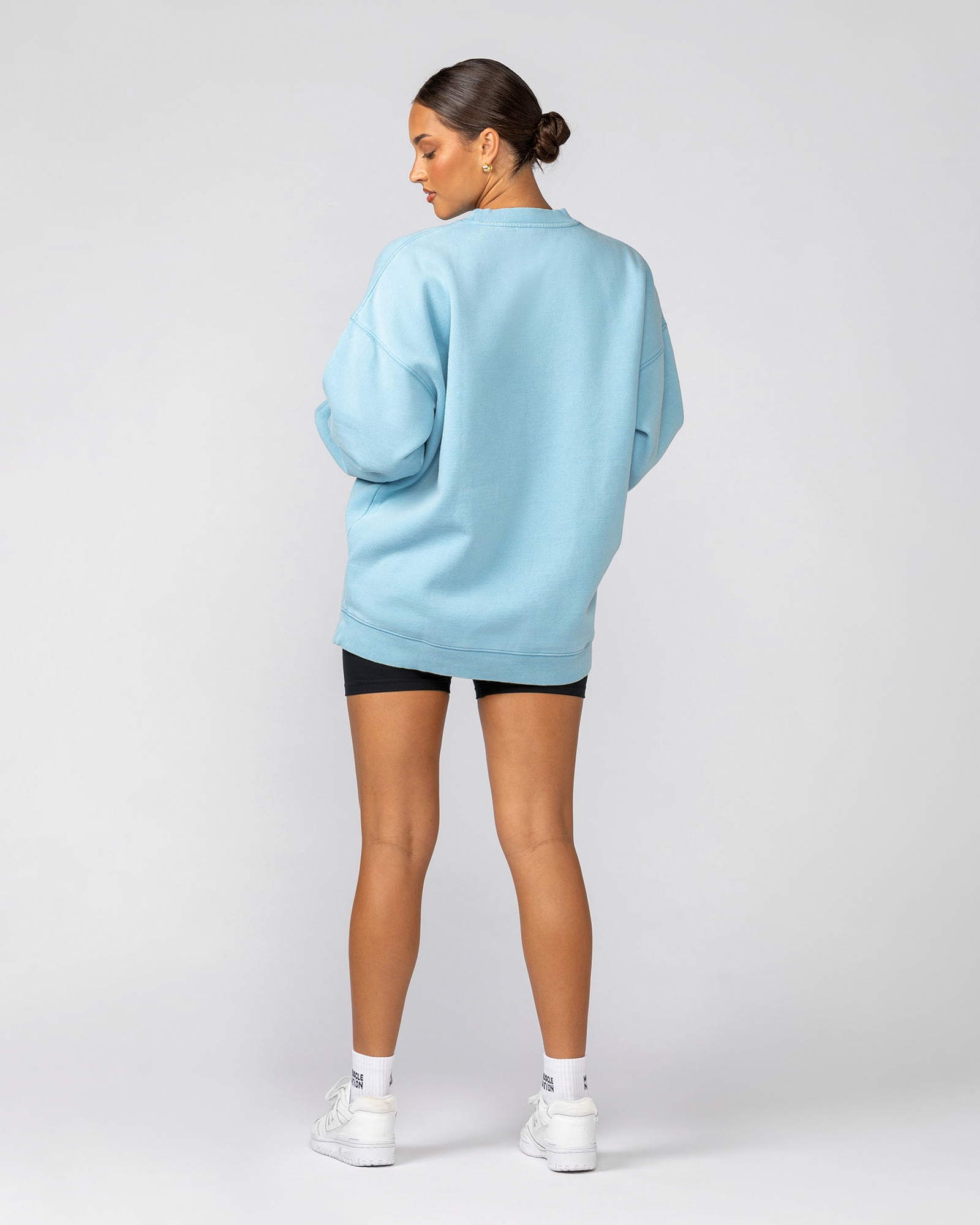Heritage Crest Crew Pullover - Washed Light Blue