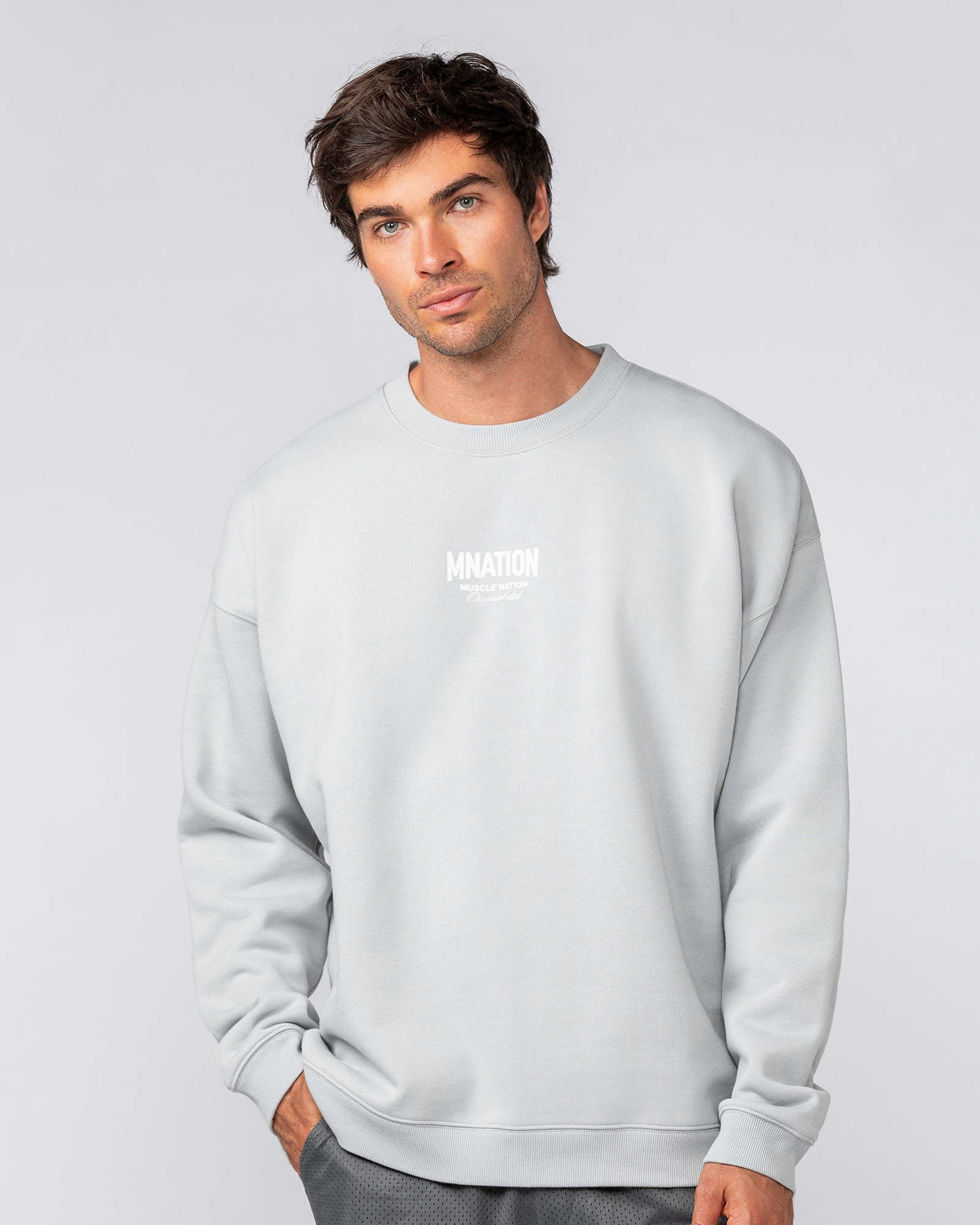 Heritage Crew Pullover - Light Grey