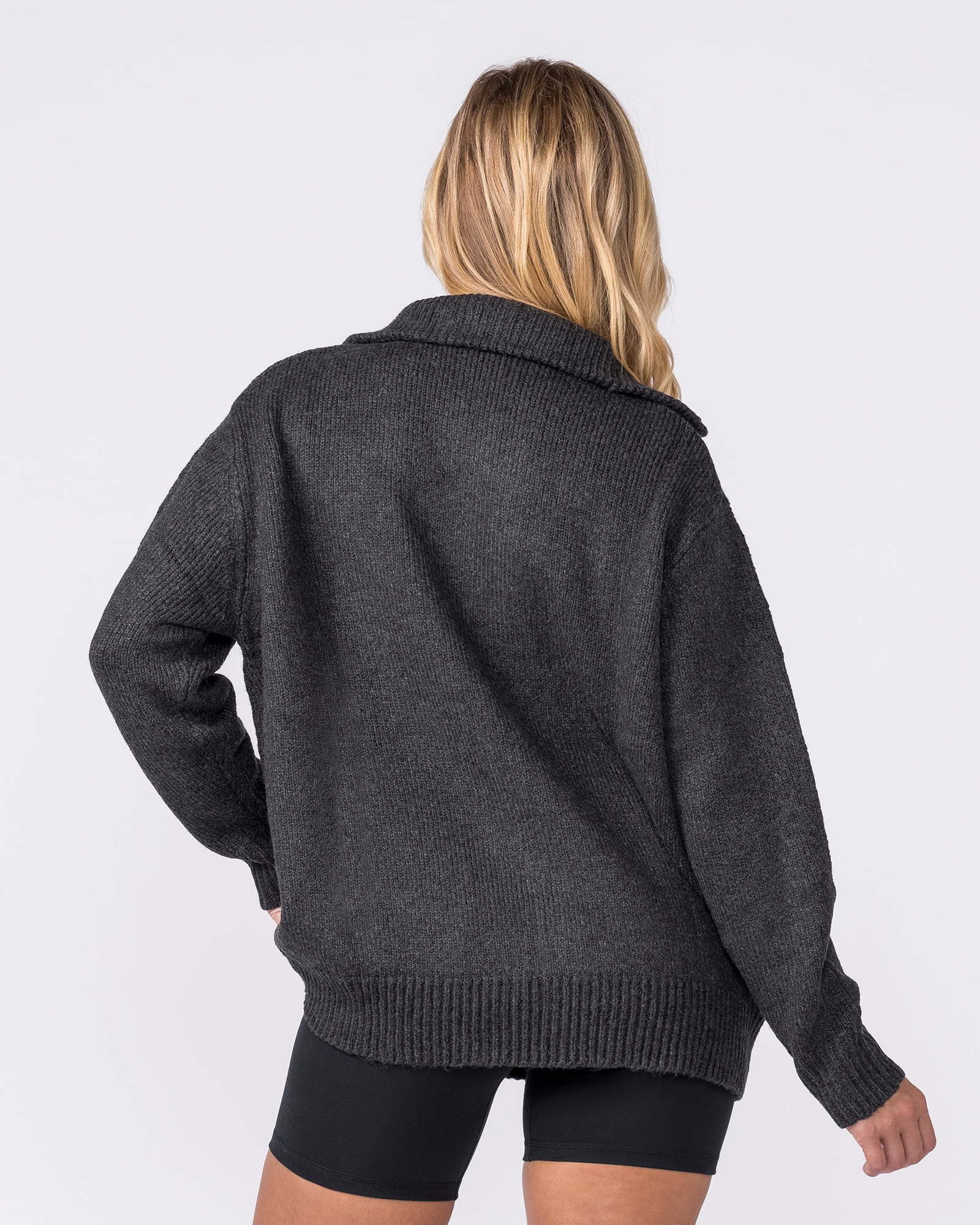 Heritage Oversized Knit - Black Marl