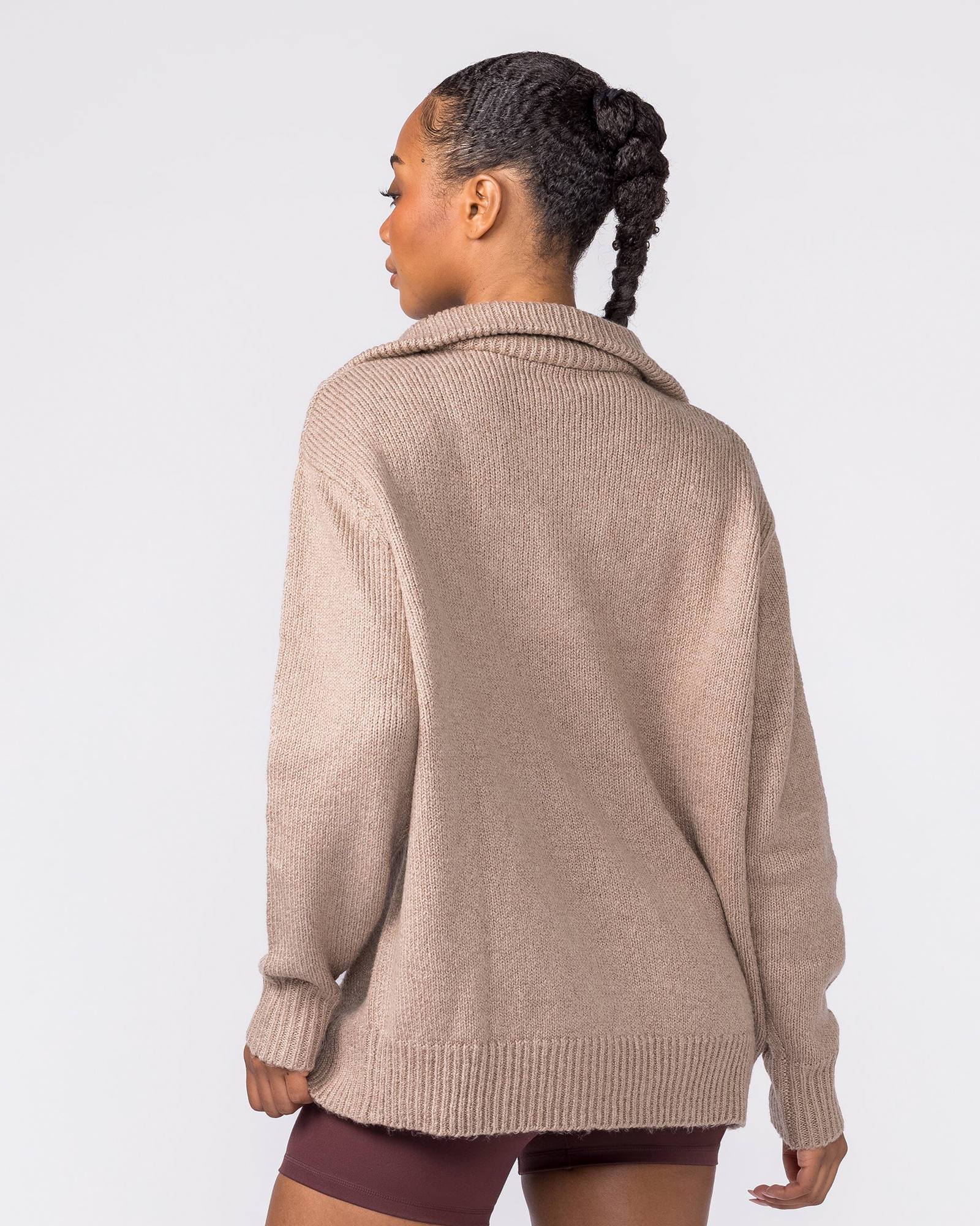 Heritage Oversized Knit - Fossil
