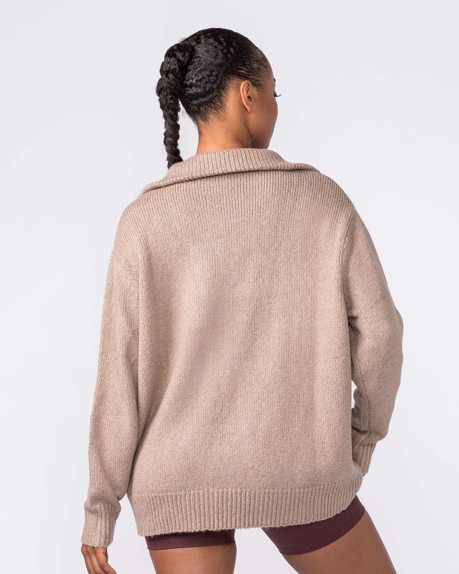 Heritage Oversized Knit - Fossil