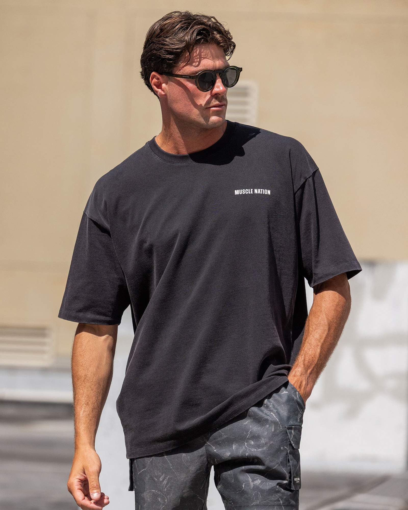 Essential Oversized Vintage Tee - Washed Black