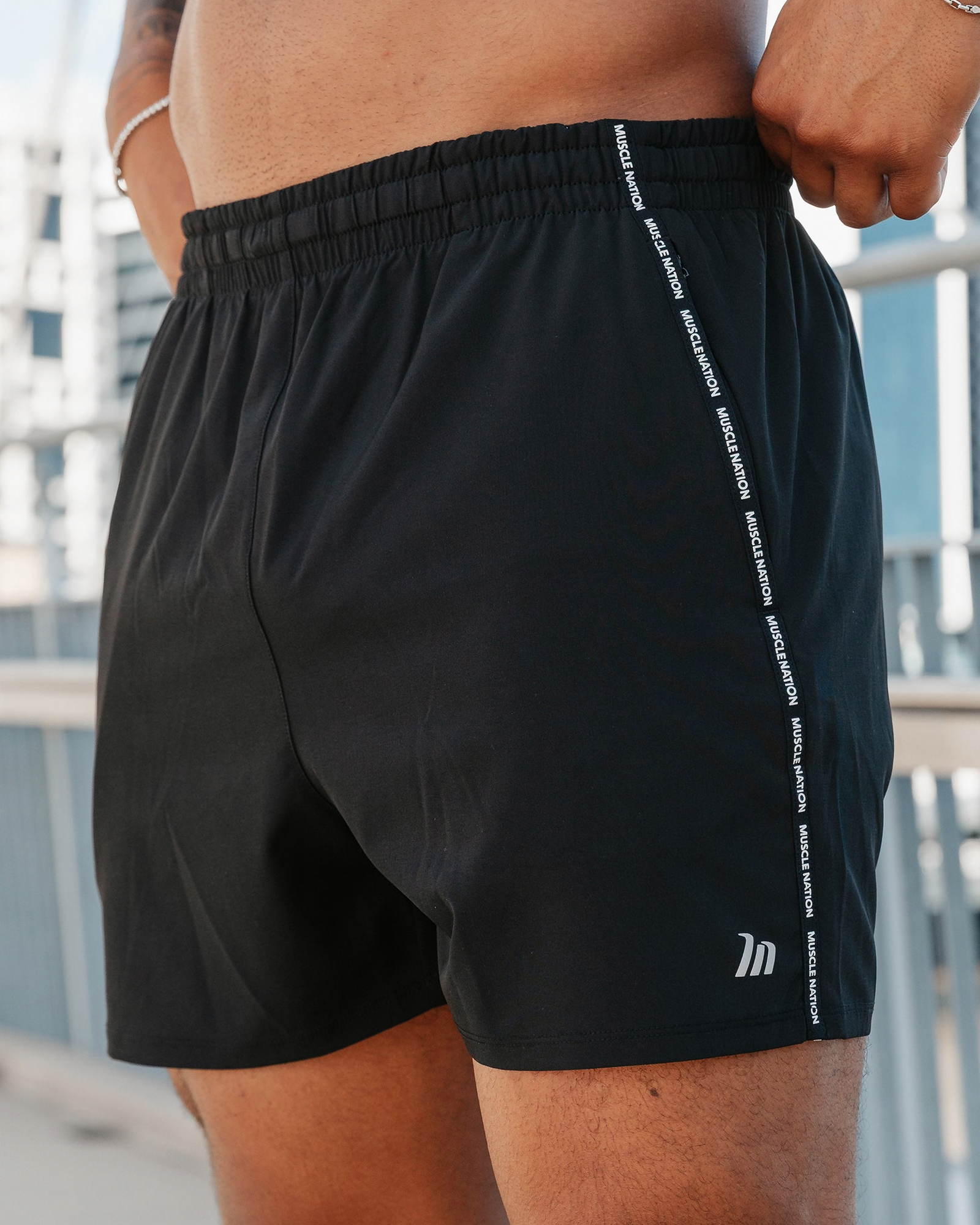 Iconic New Heights 4" Shorts - Black