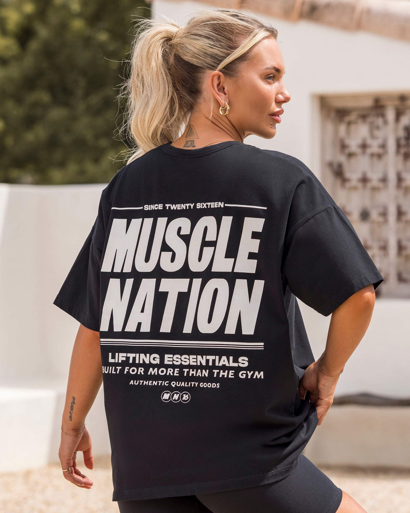 Start Oversized Tee - Black