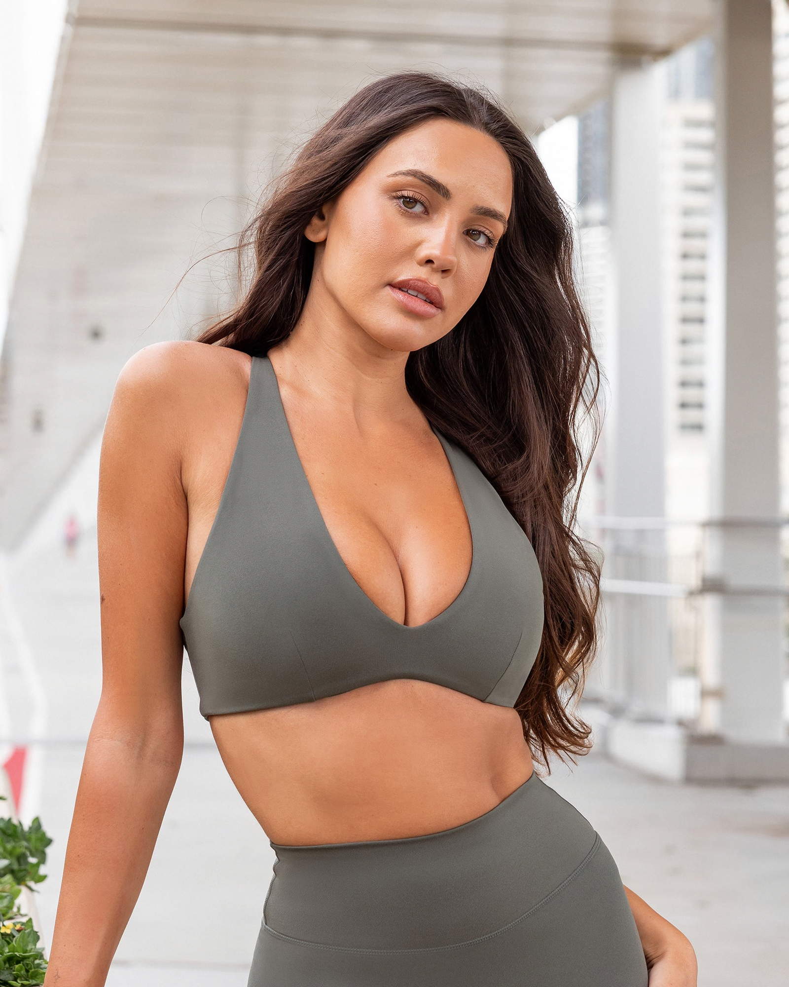 Liberty Lustre Bralette - Eucalyptus