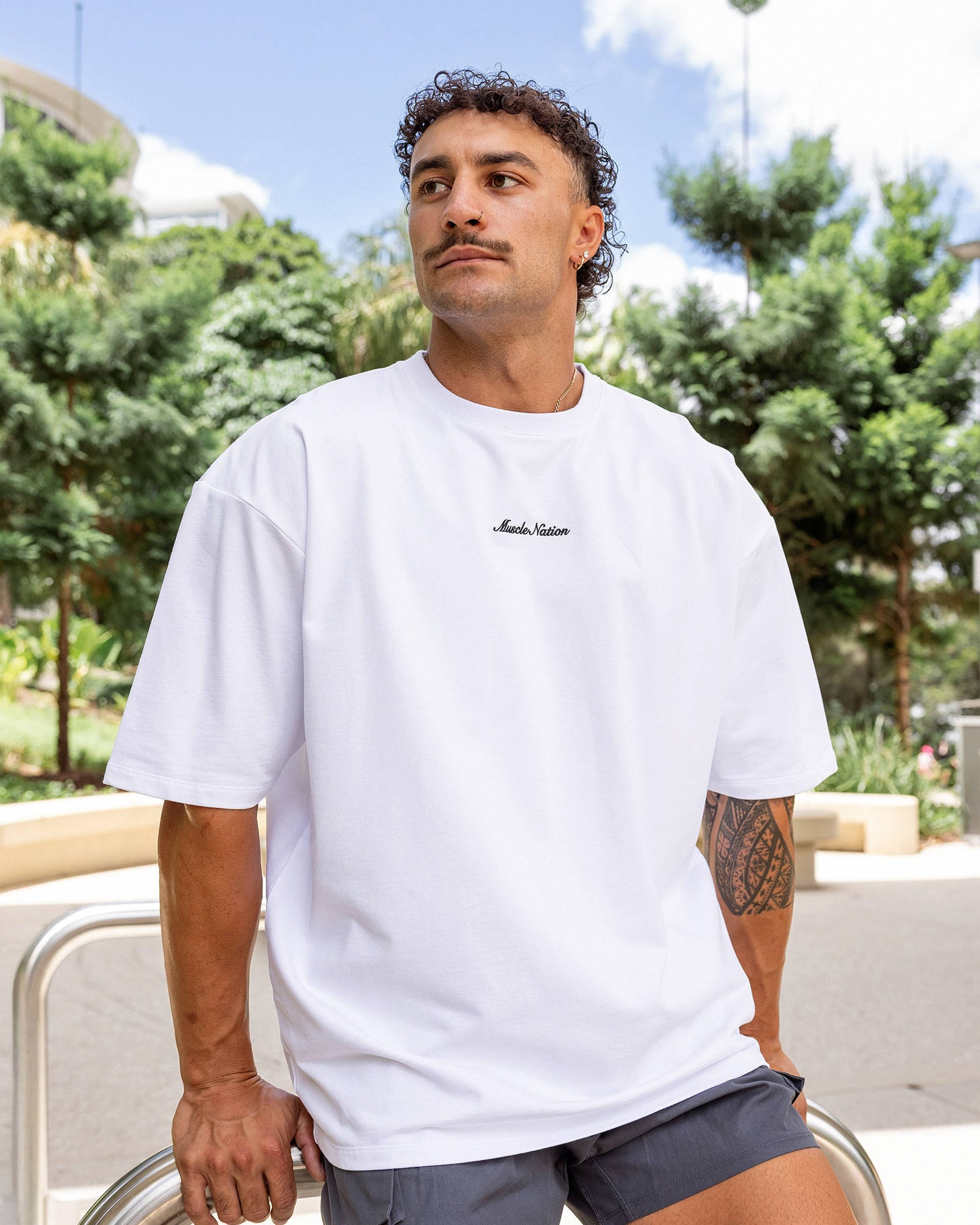 MN Loopback Oversized Tee - White