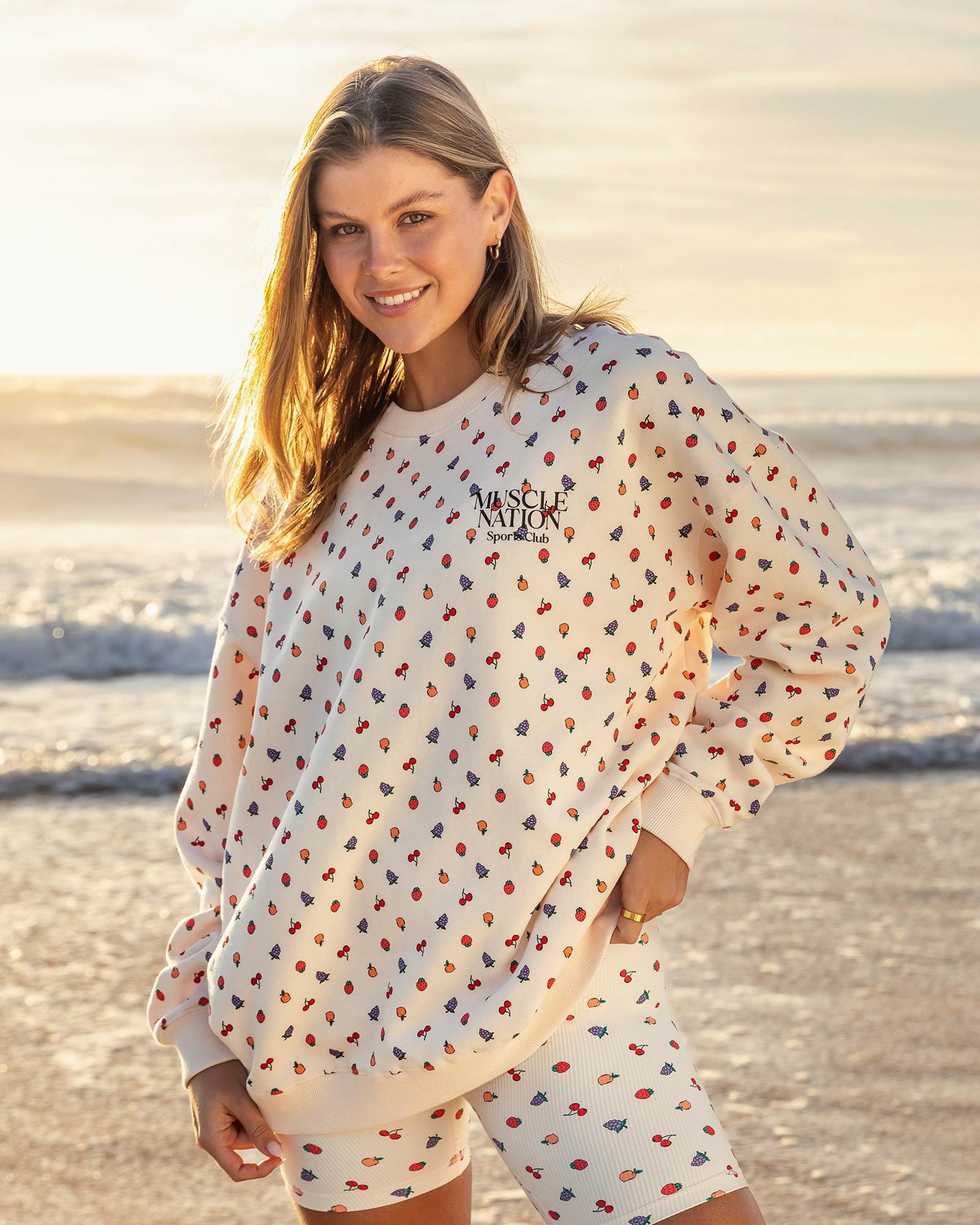 Smoothie Oversized Pullover - Smoothie Print