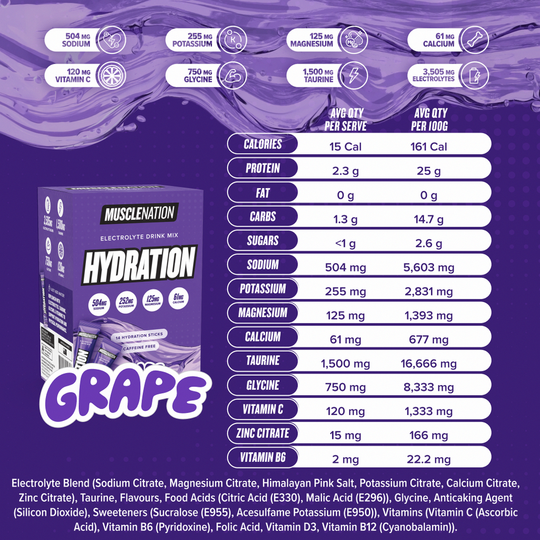 HYDRATION Sticks - Grape - 14 Pack