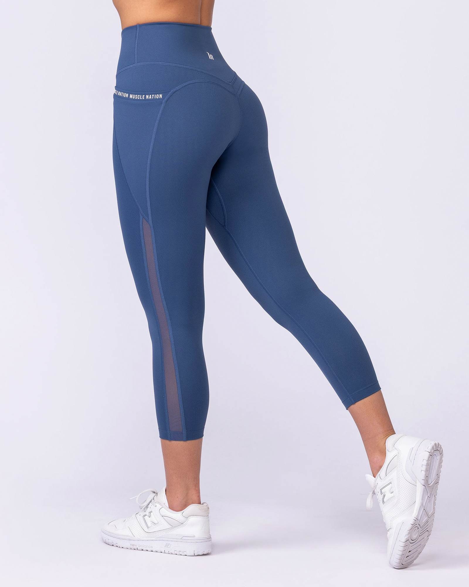 Illusion Signature Pocket 7/8 Leggings - Atlantis
