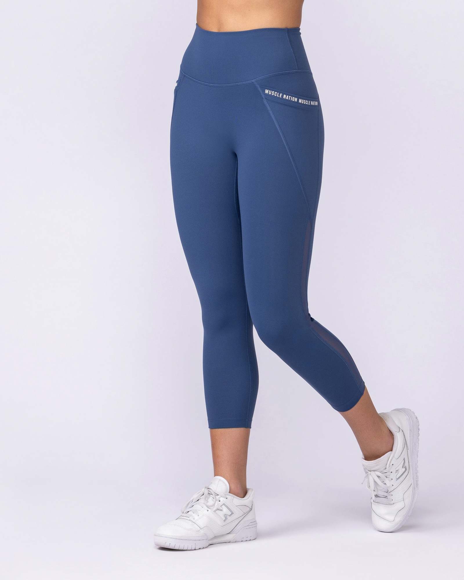 Illusion Signature Pocket 7/8 Leggings - Atlantis