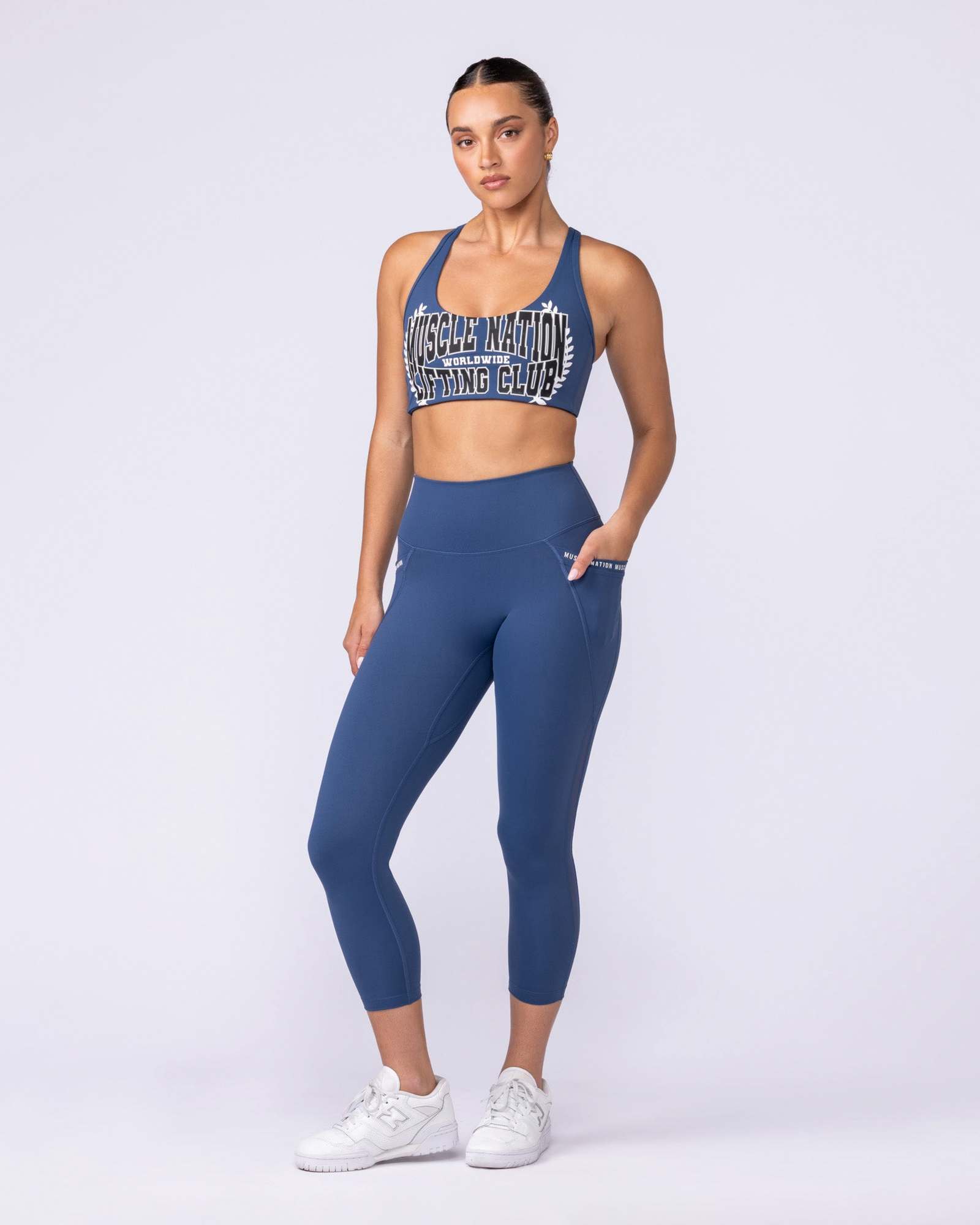 Illusion Signature Pocket 7/8 Leggings - Atlantis