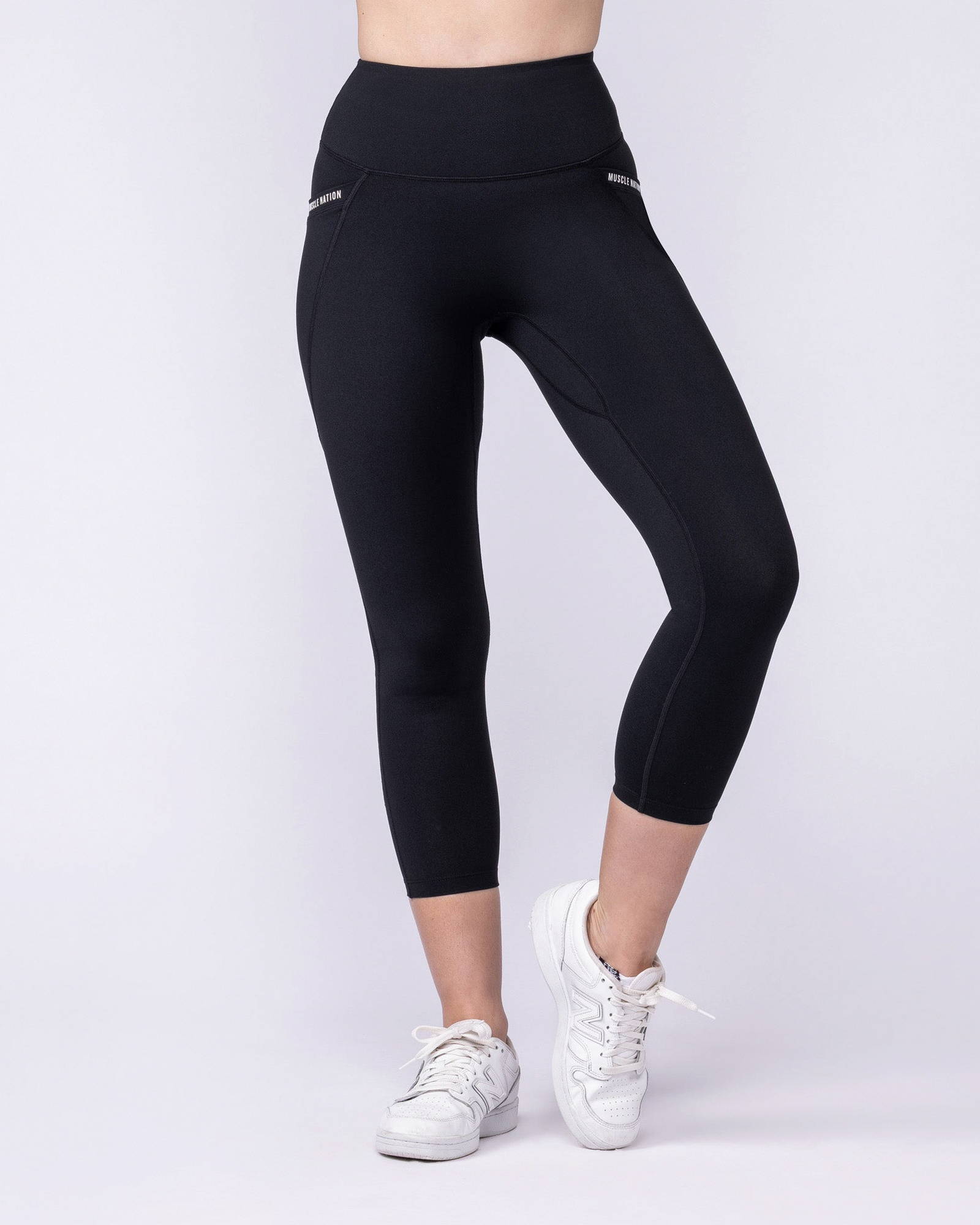 Illusion Signature Pocket 7/8 Leggings - Black