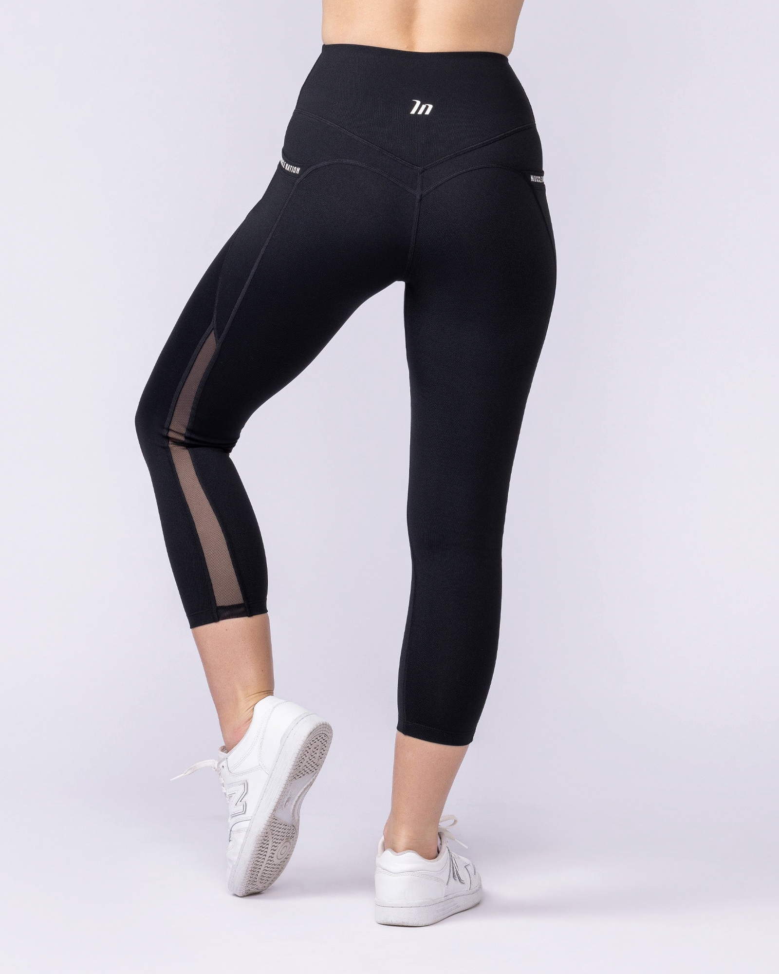 Illusion Signature Pocket 7/8 Leggings - Black