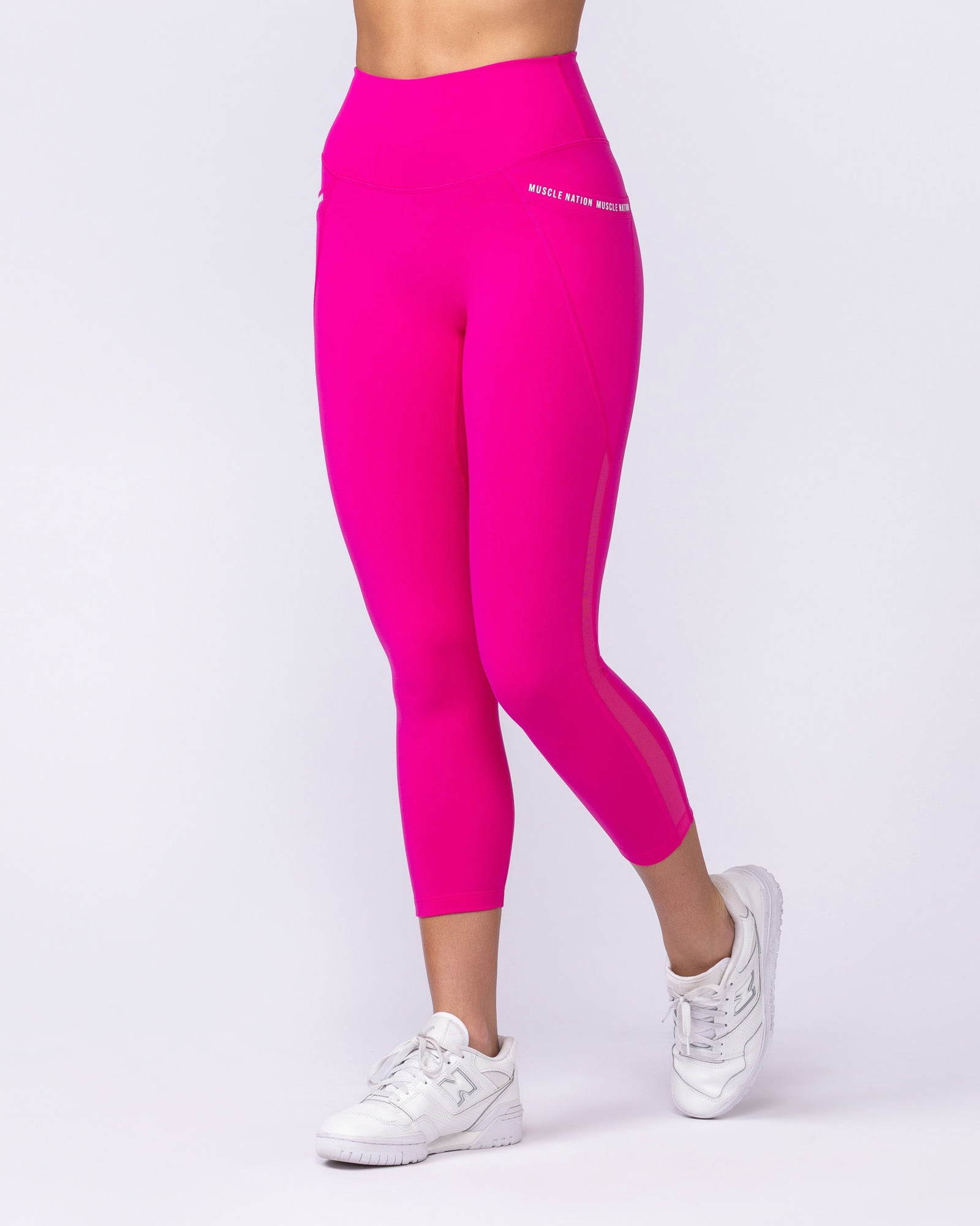 Illusion Signature Pocket 7/8 Leggings - Cosmo