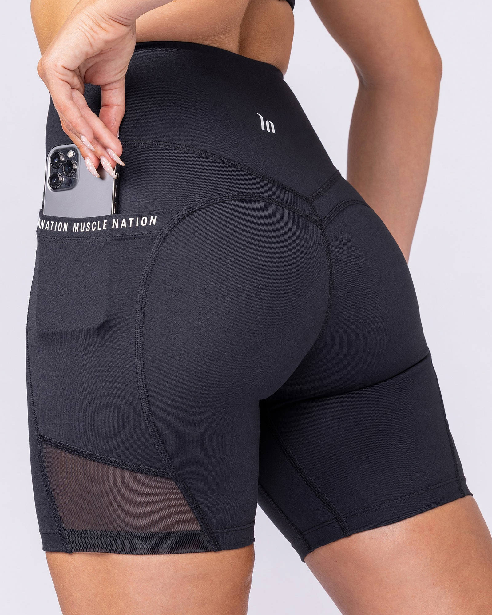 Illusion Signature Pocket Bike Shorts - Black