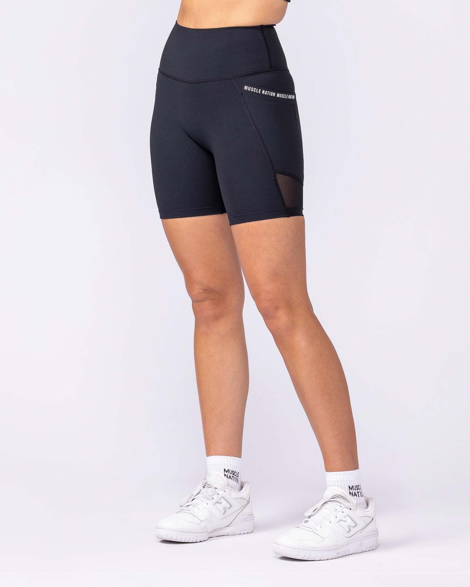 Illusion Signature Pocket Bike Shorts - Black