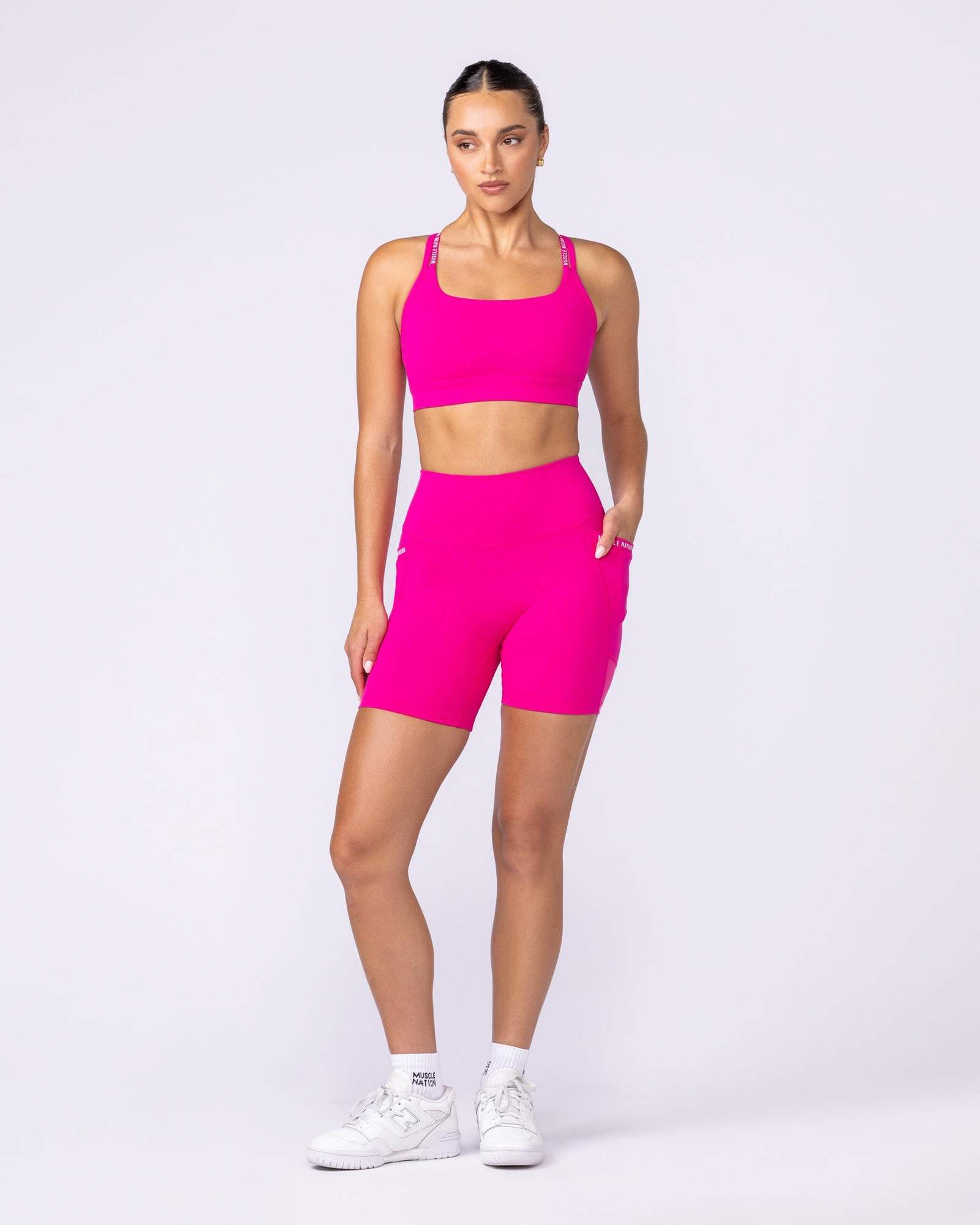 Illusion Signature Pocket Bike Shorts - Cosmo