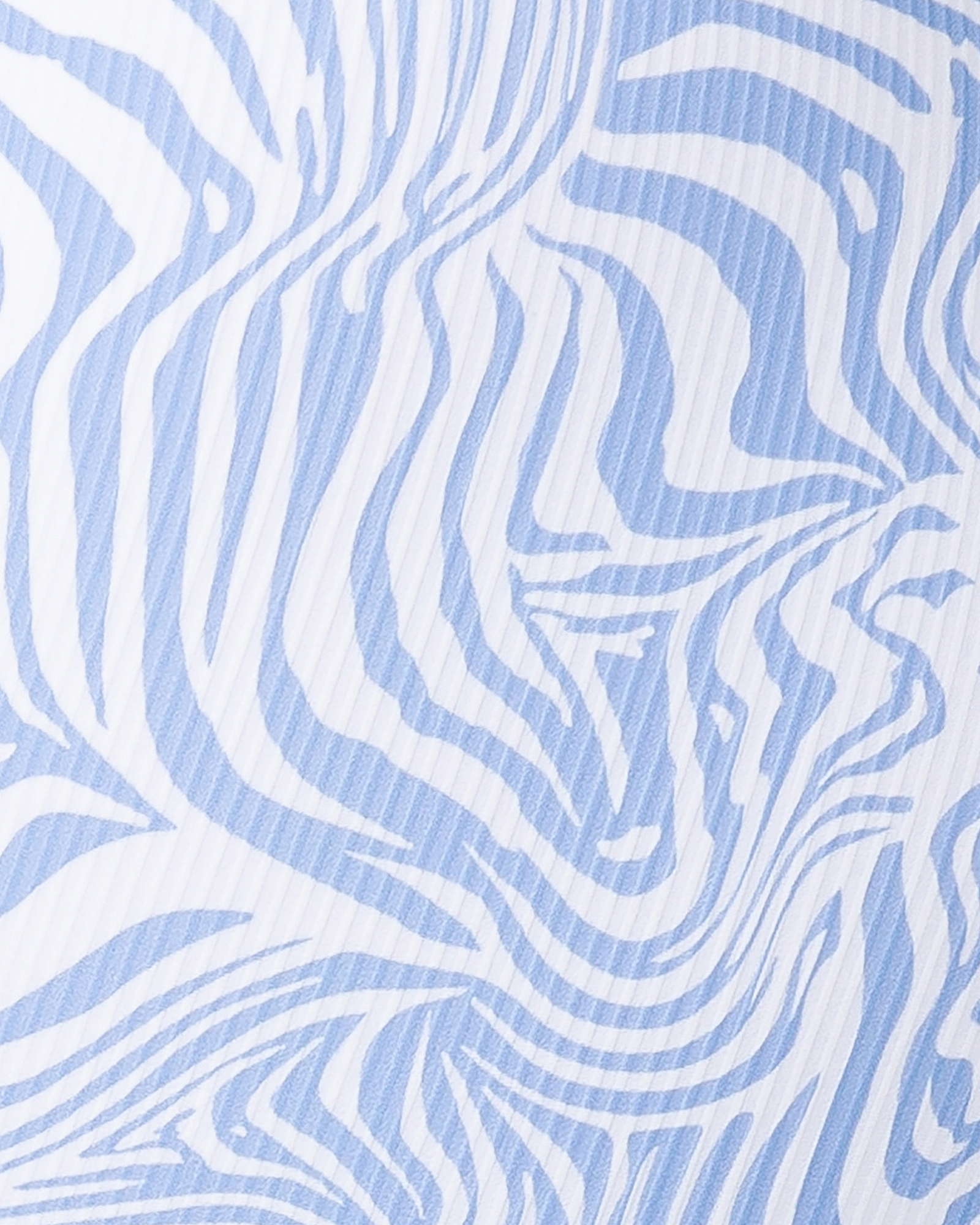 Fundamental Zebra Rib Bra - Pacific Blue Zebra