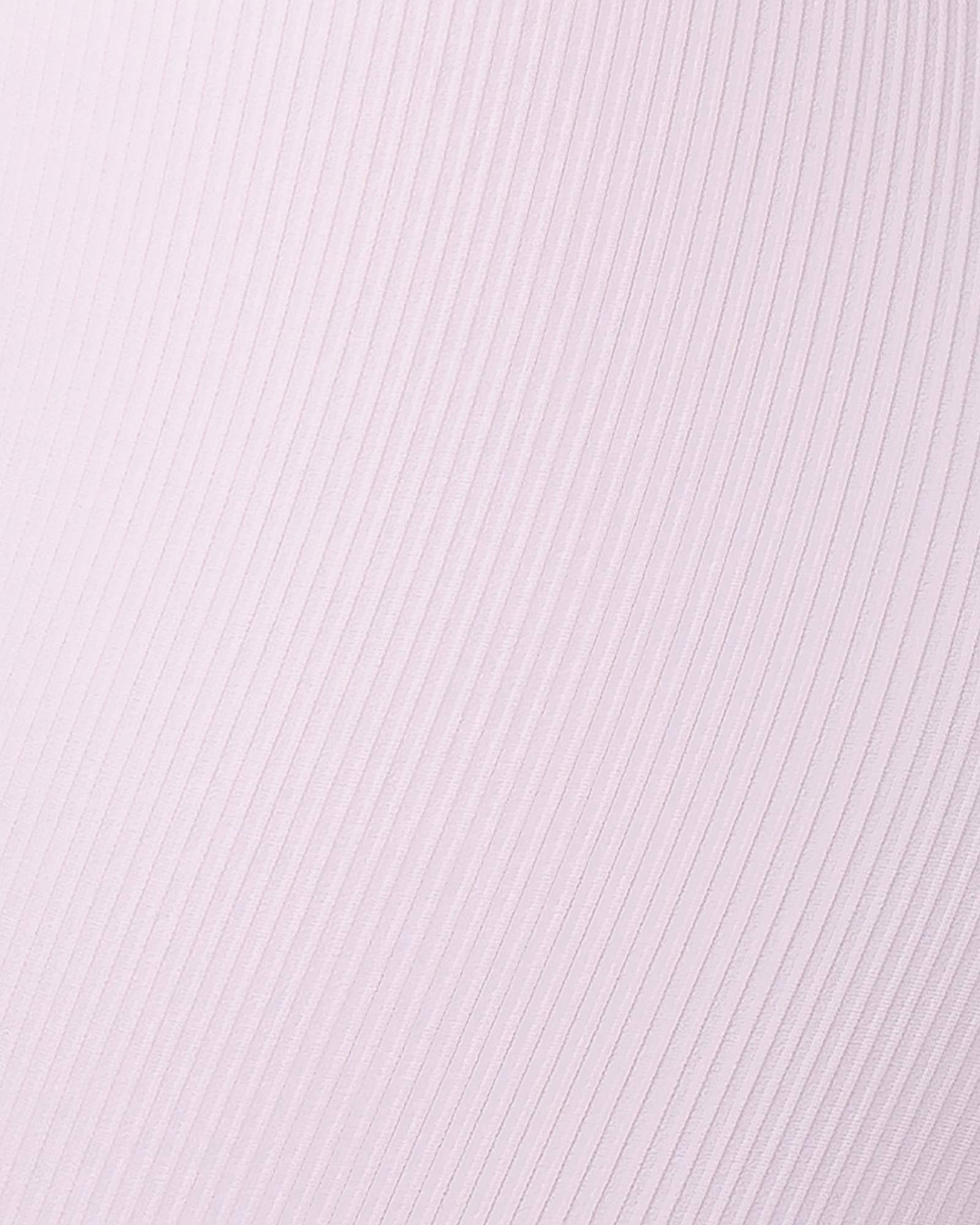 Zero Rise Rib Midway Shorts - Baby Pink