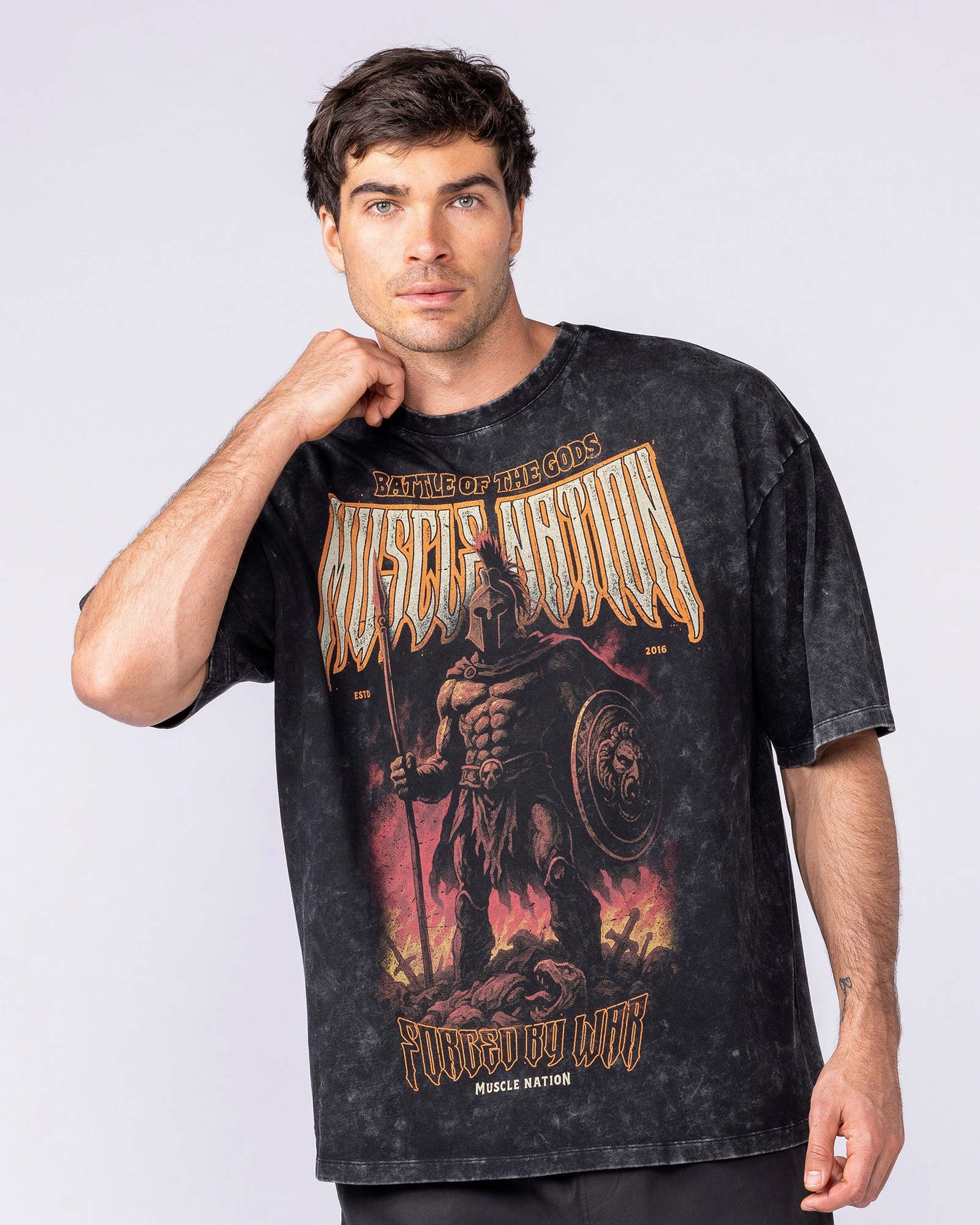 Immortal Oversized Vintage Tee - Washed Black