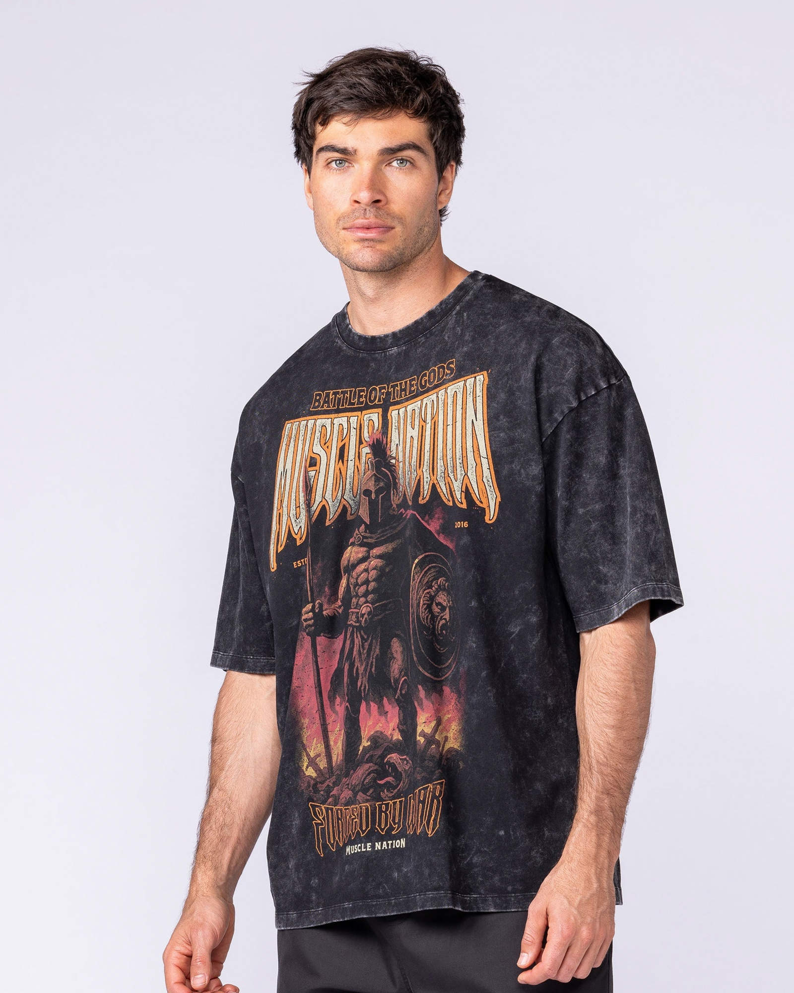 Immortal Oversized Vintage Tee - Washed Black