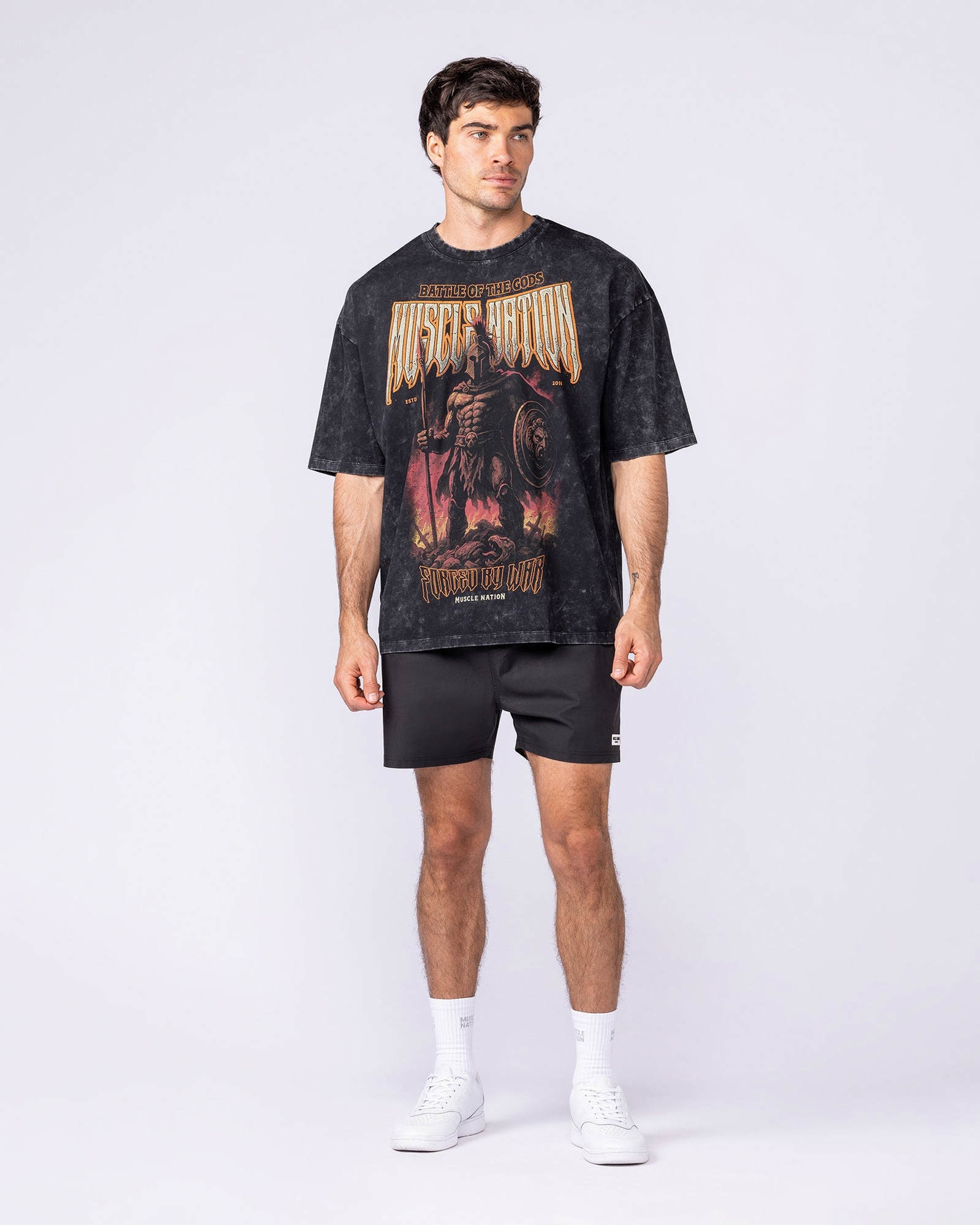 Immortal Oversized Vintage Tee - Washed Black