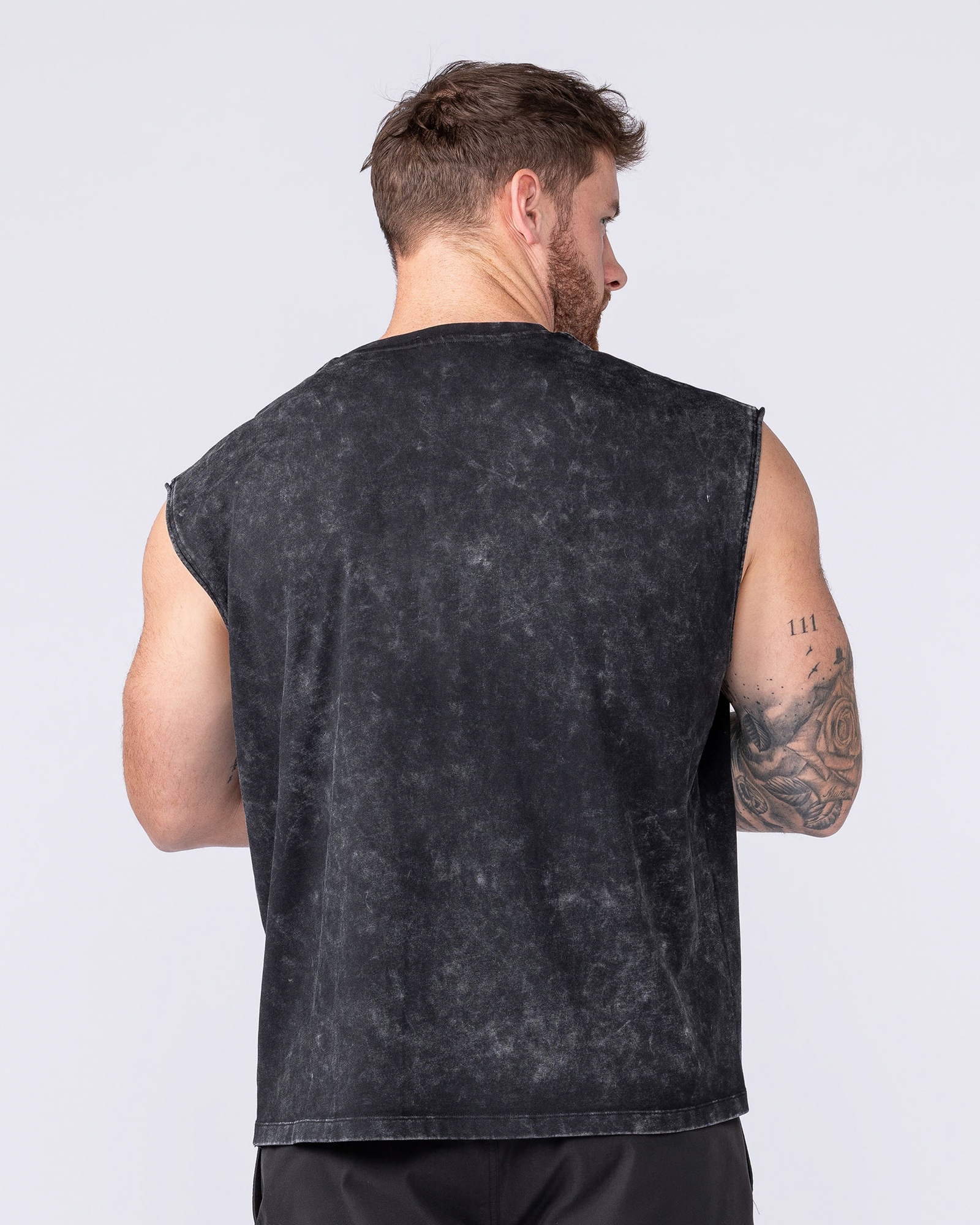 Immortal Vintage Boxy Muscle Tank - Washed Black